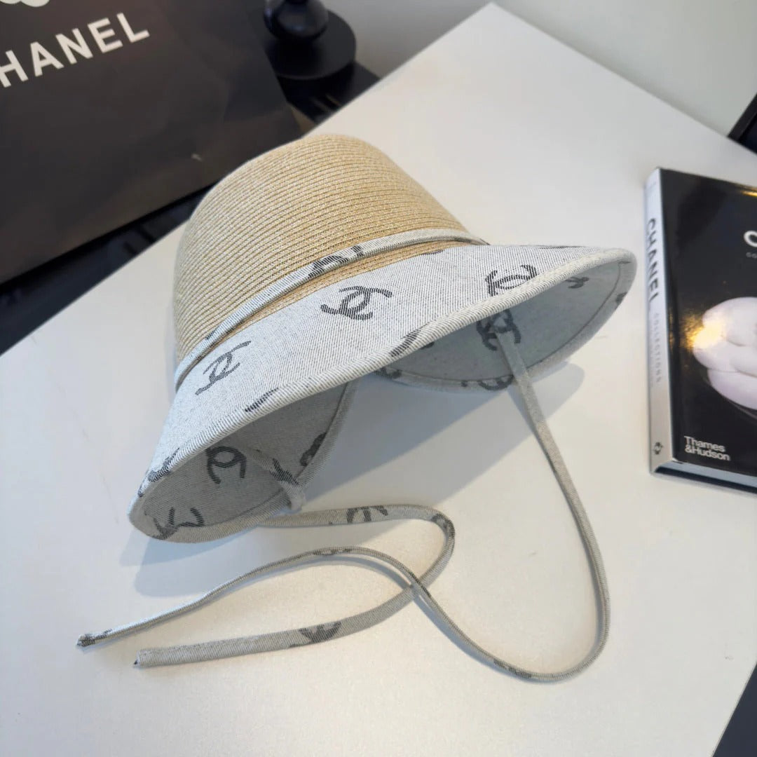 Chanel Bucket Hat With CC Logo Pattern 279627