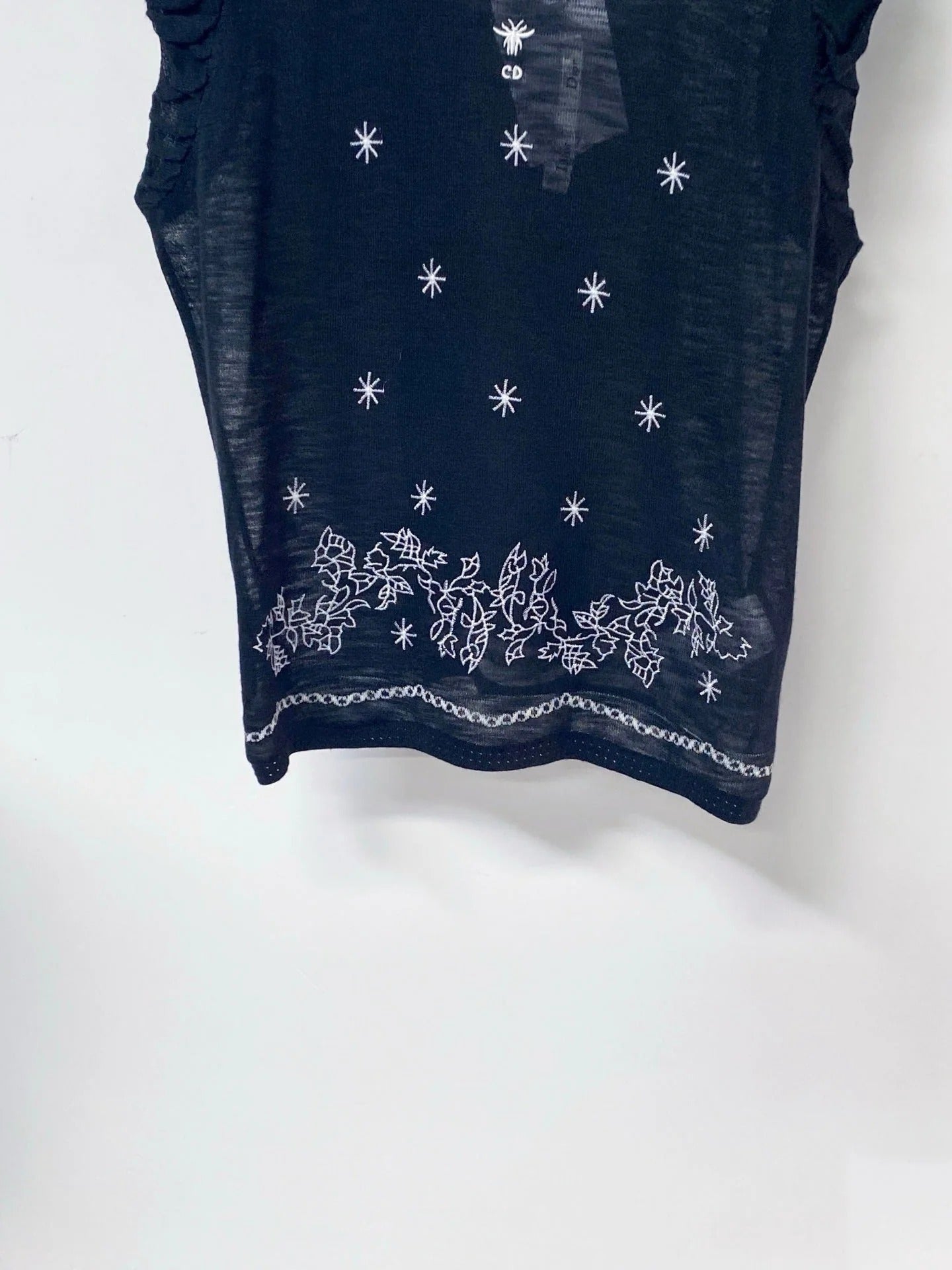 Dior 2026 Sleeveless Knit Vest Black Polyamide 479939