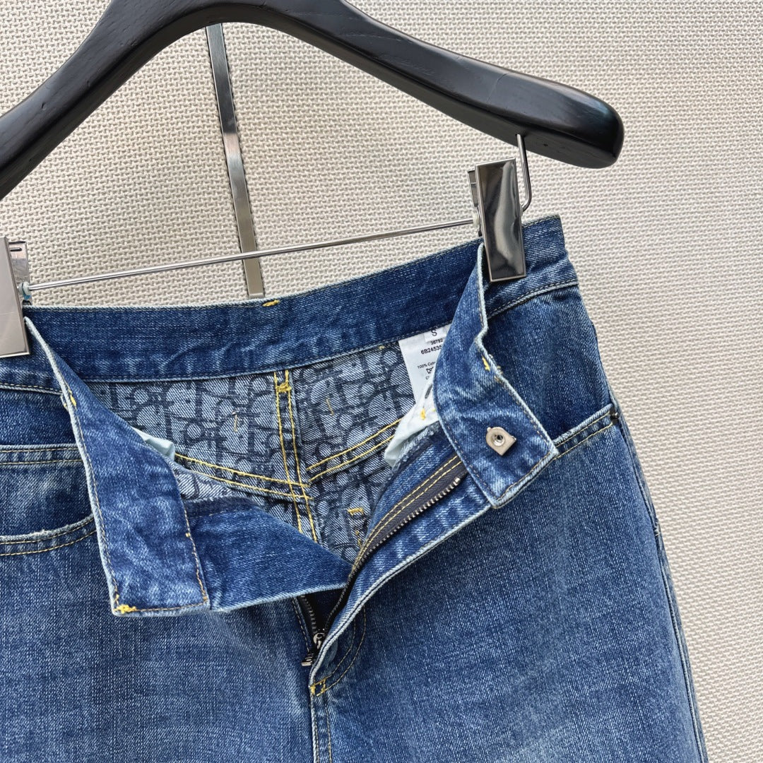 Dior 2026 Wide-leg Jeans Blue Cotton 392019