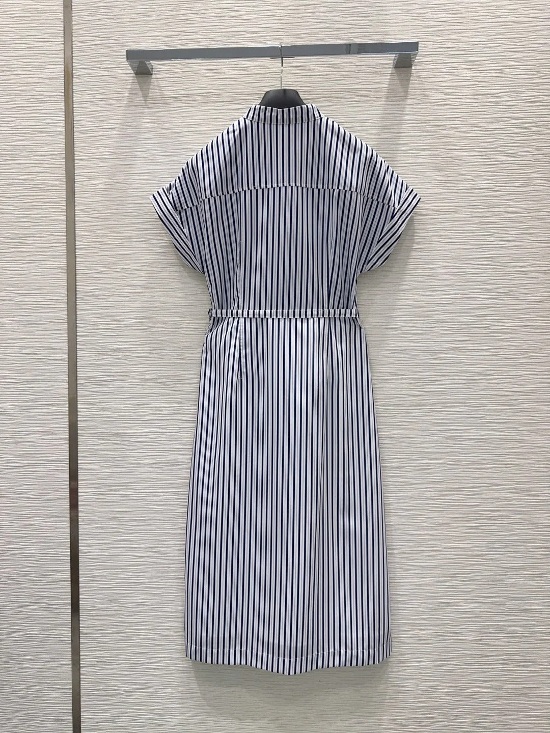 Dior 2026 Dress Navy Blue mix White Polyester 392132