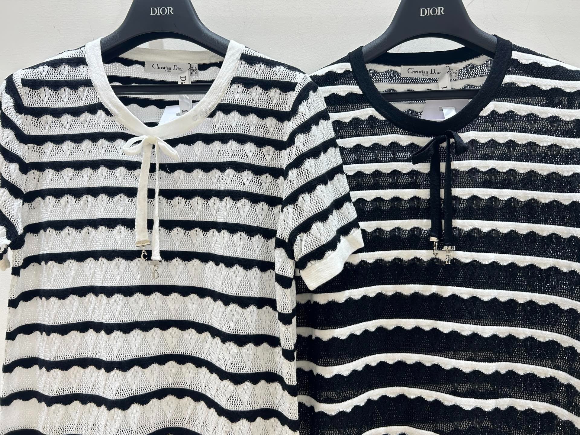 Dior 2026 Short-Sleeved Shirts Bow Detail Tencel 002