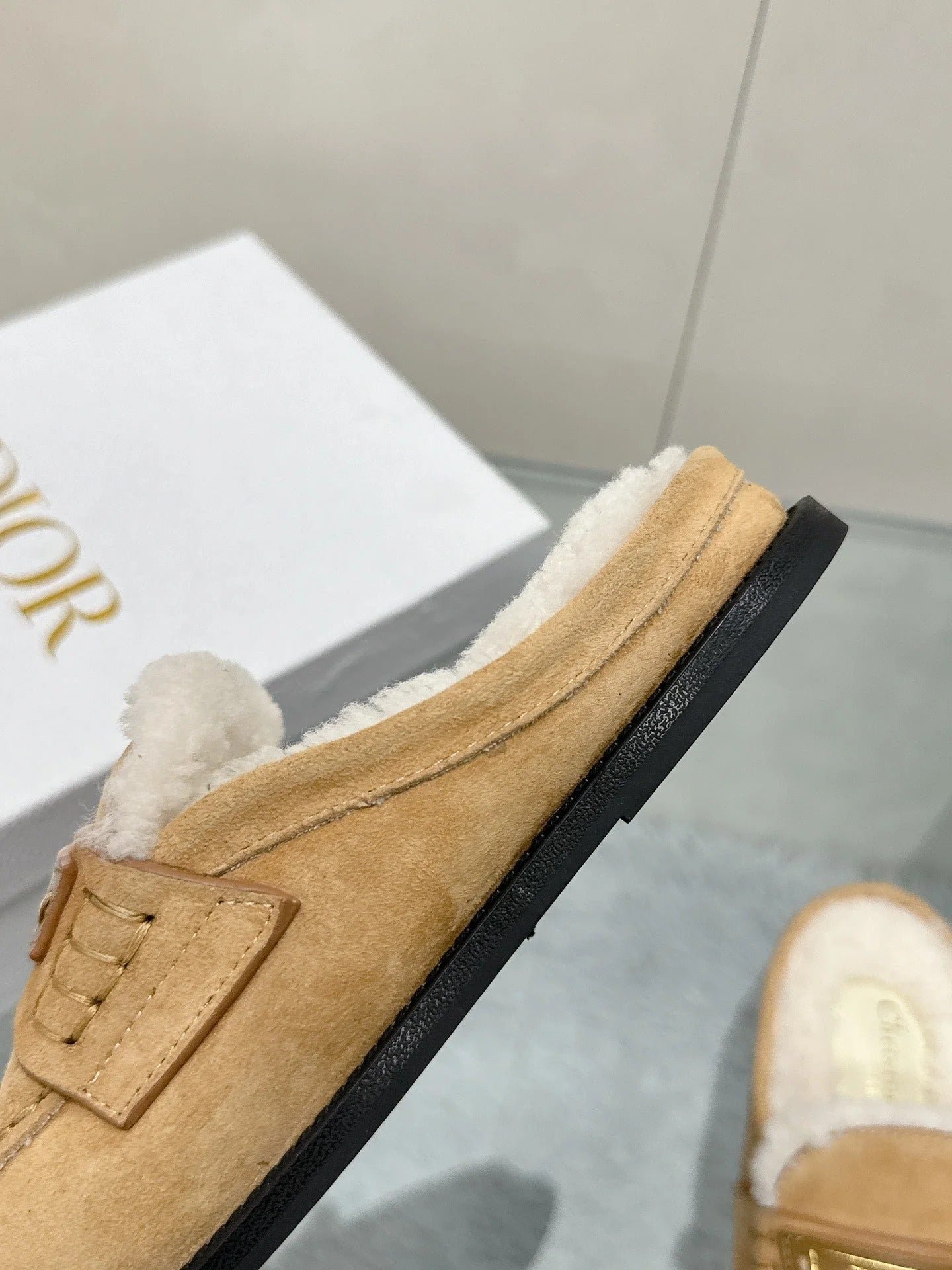 Dior 2026 Boy Mule Tan Suede 966804