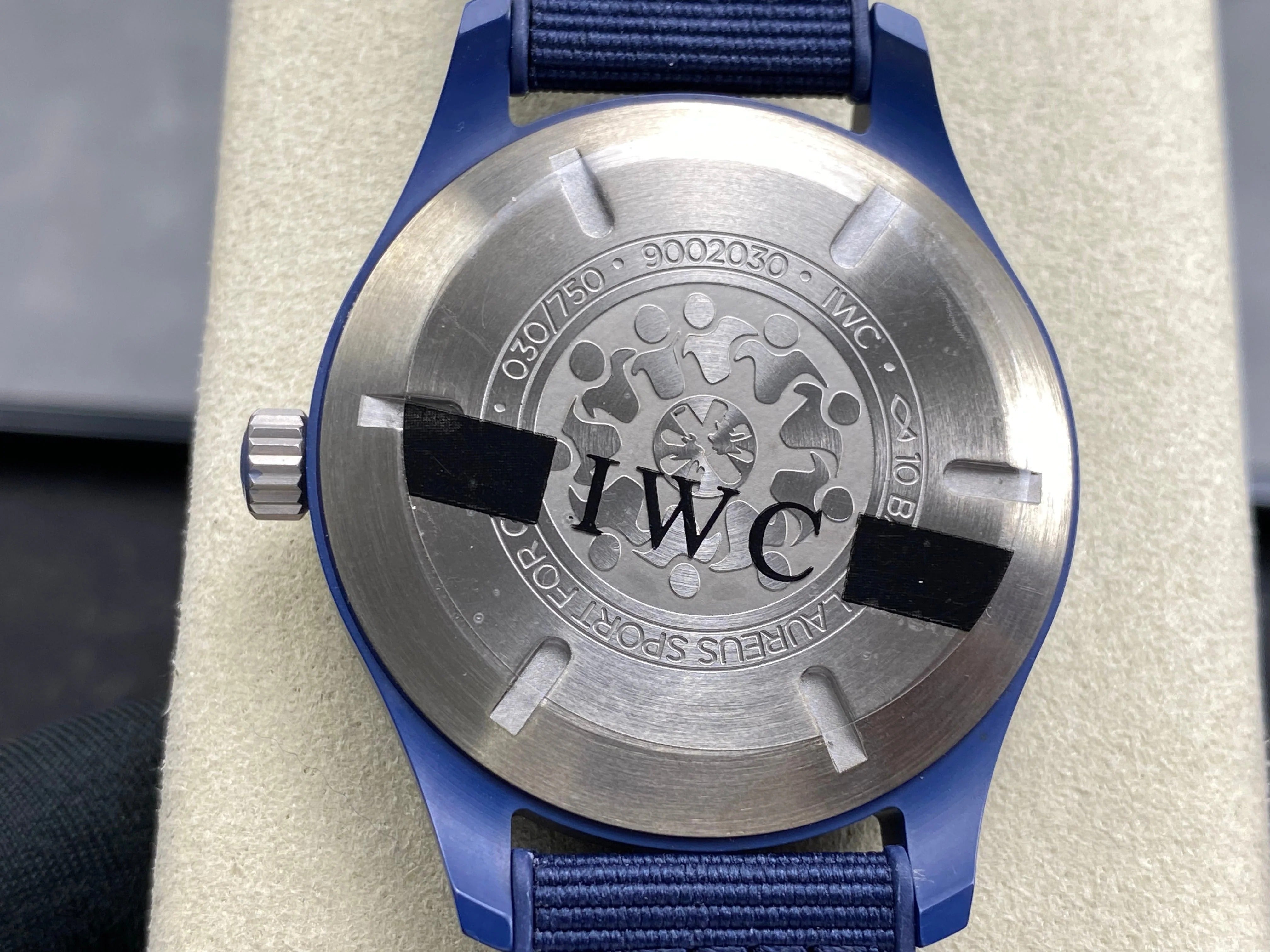 IWC Pilot's Mark XVIII 41mm Dark Blue Dial Rubber Strap