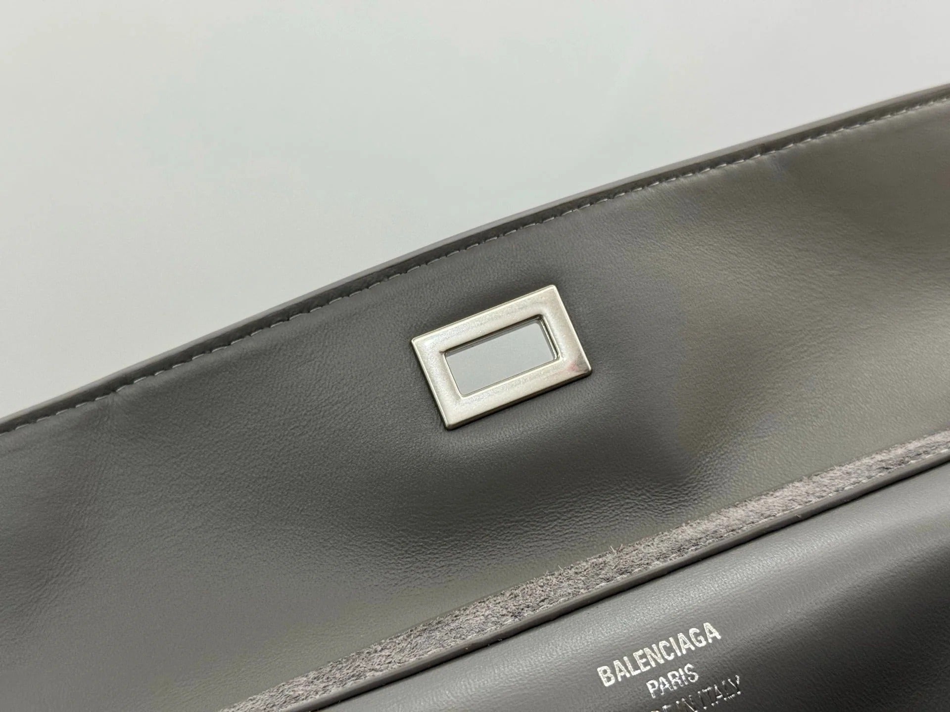 Balenciaga Small Bag 29 Gray Suede Sliver Hardware