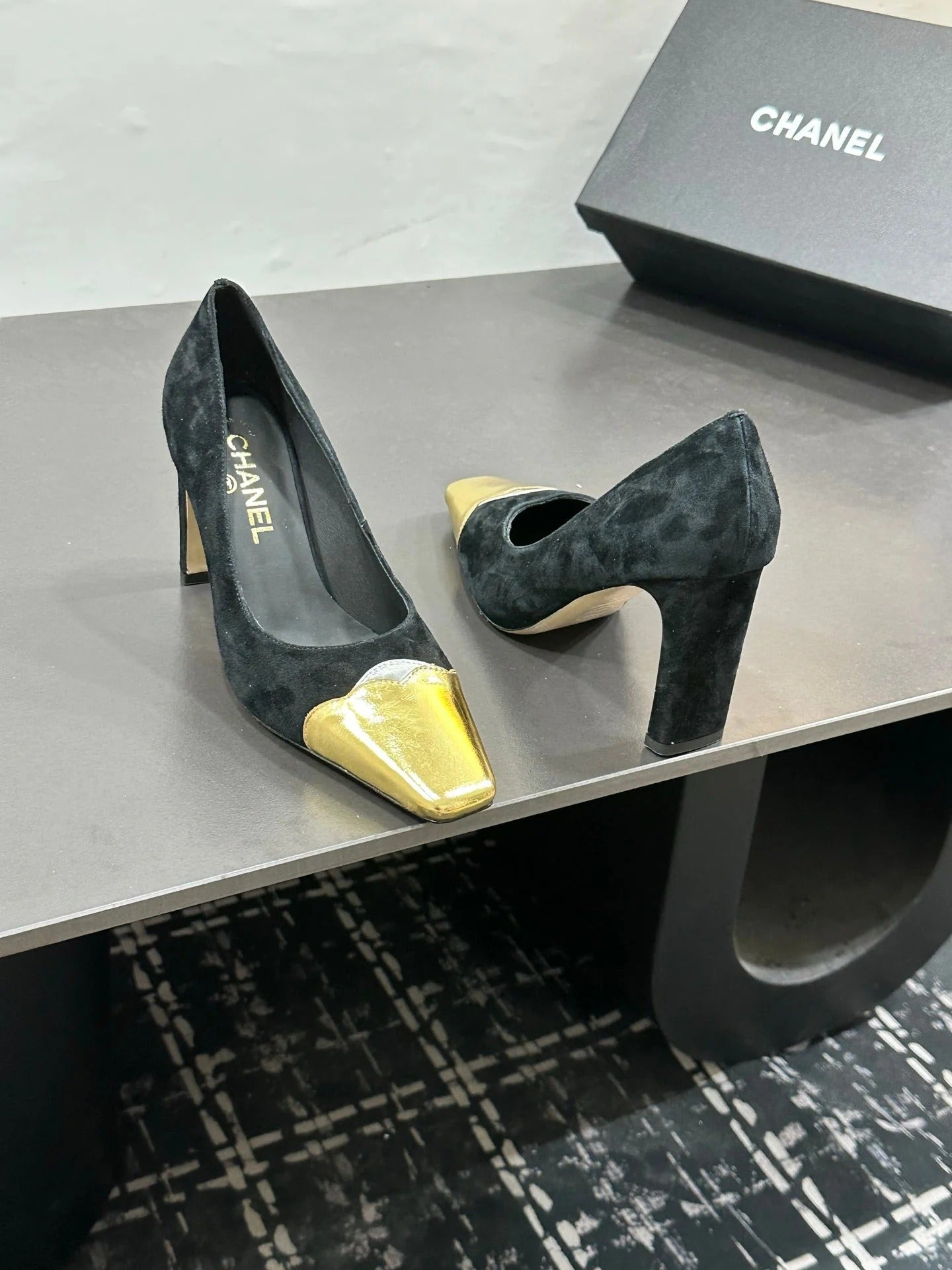 Chanel 2026 Kitten Heels Pumps Leather Sheepskin 832526