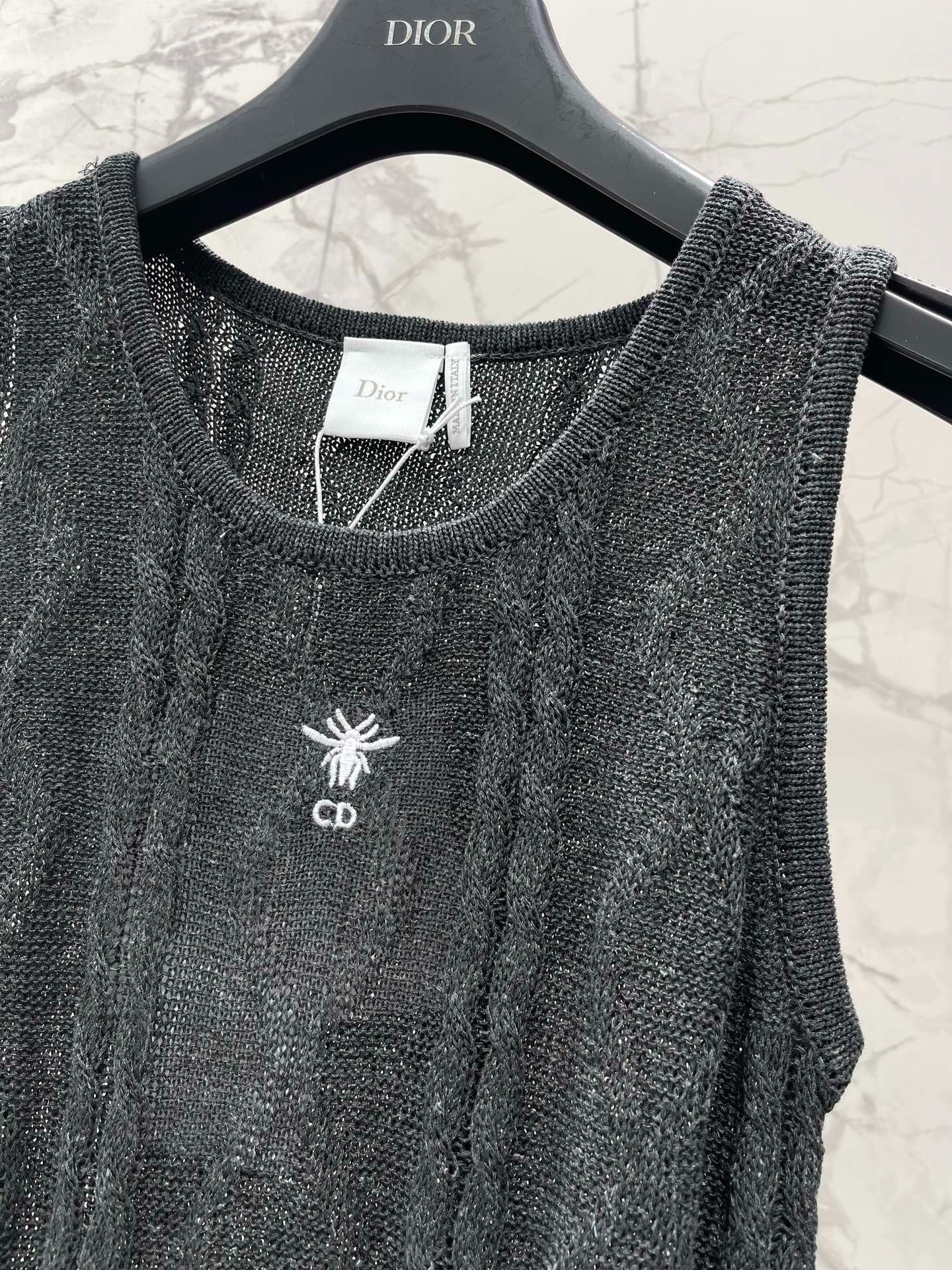 Dior 2026 Knitted Sleeveless Vest Cotton 482685