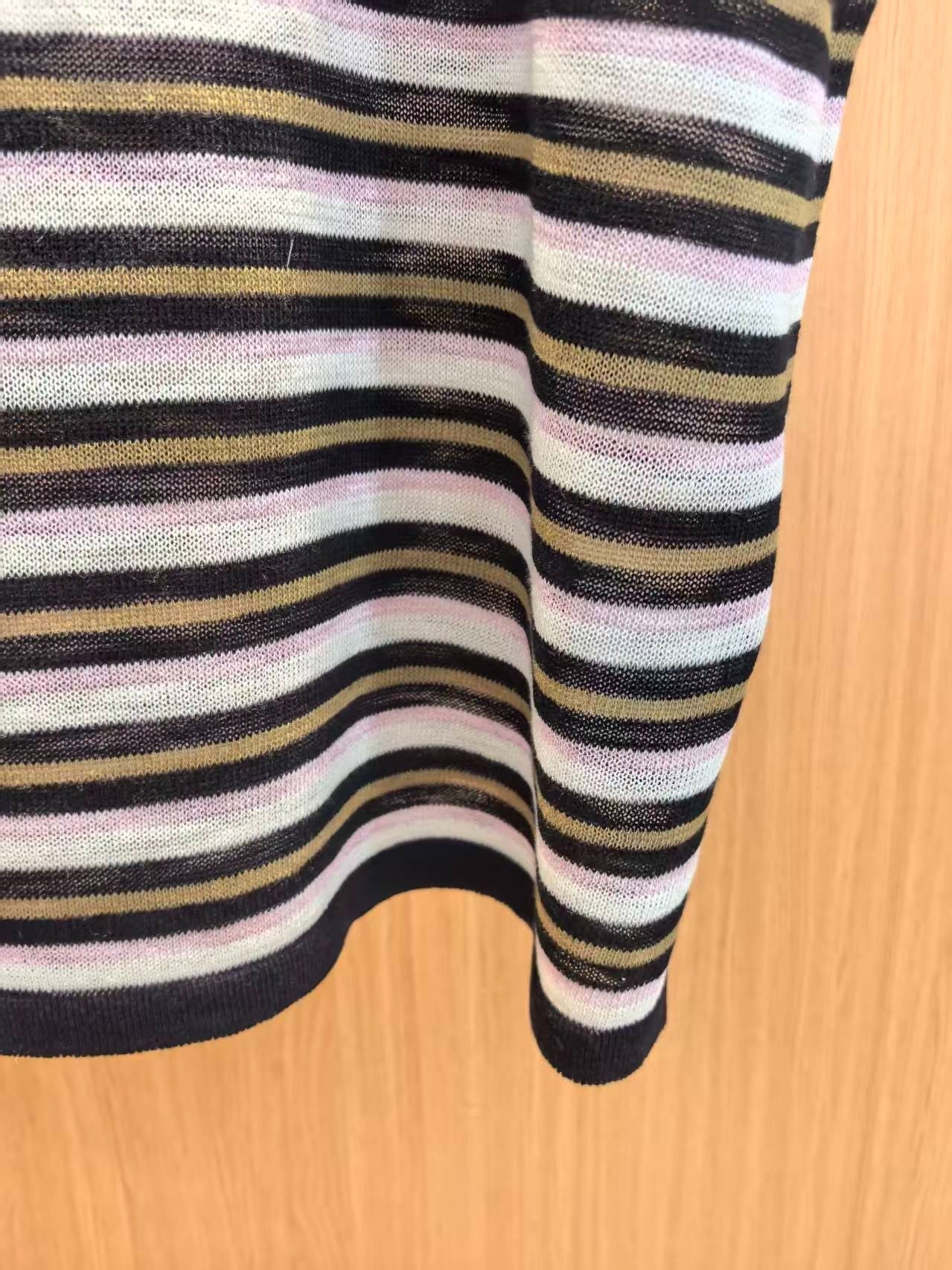 Chanel 2026 Striped Sleeveless Knit Vest Acrylic 387901