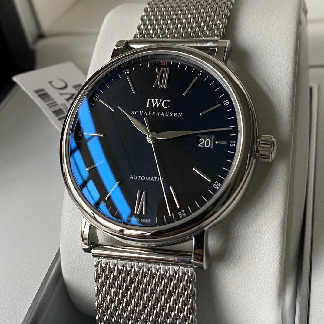 IWC Big Pilot 46mm Brown Dial Pink Gold Case Leather Strap