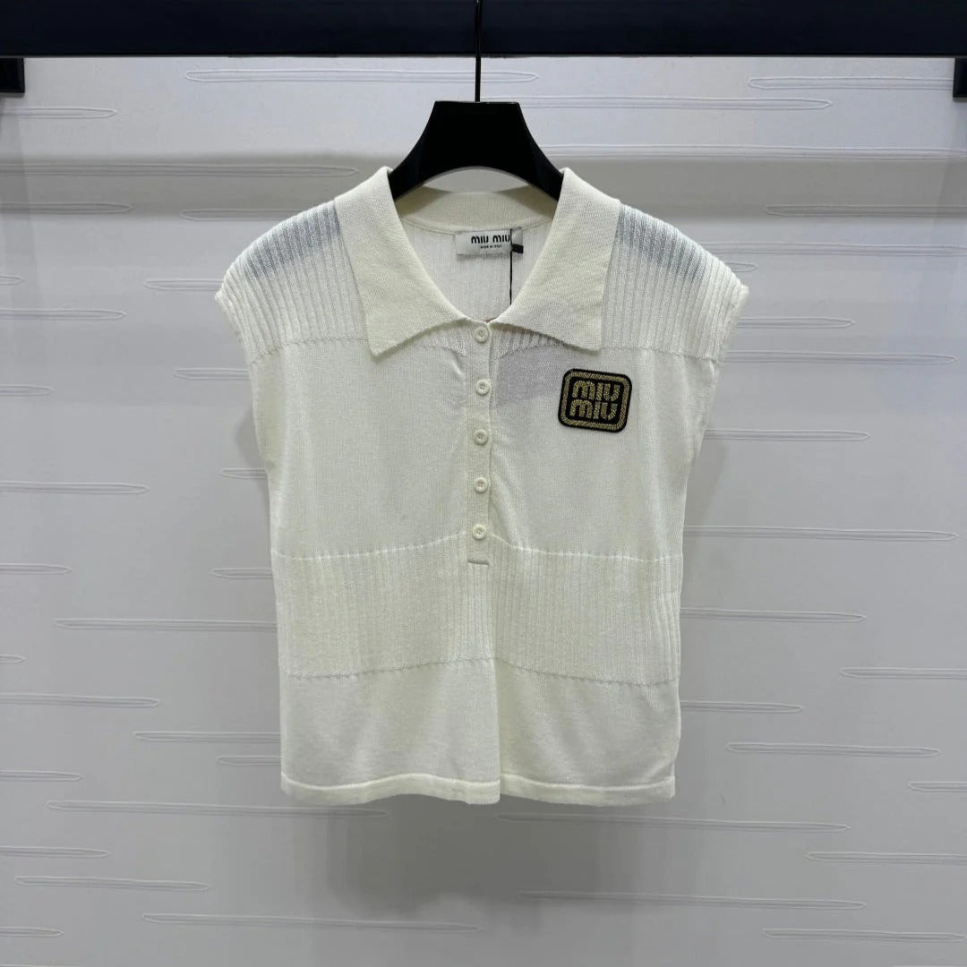 MIU 25S SWEATER VEST 264086