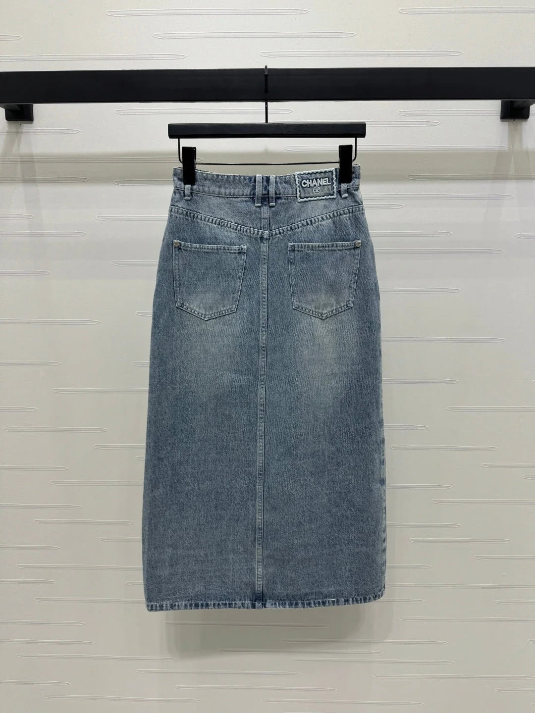CHANEL LONG DENIM SKIRT