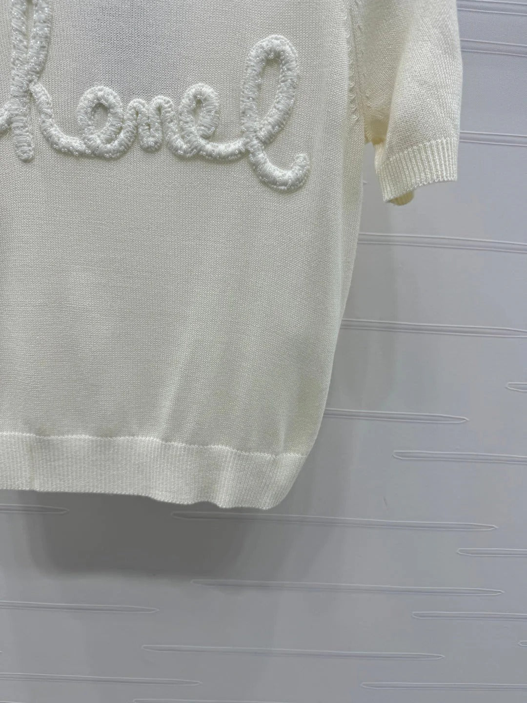 CHANEL SHORT-SLEEVE CREW NECK SWEATER 269419