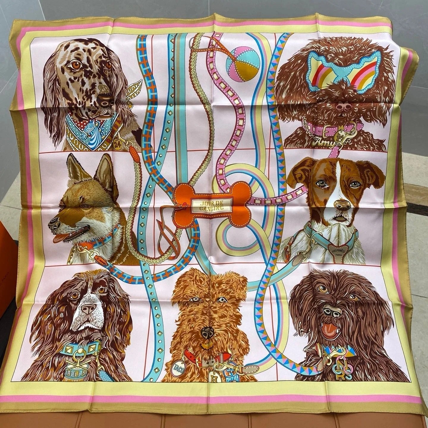 HERMES 25S SCARF 90 IN SILK 703713