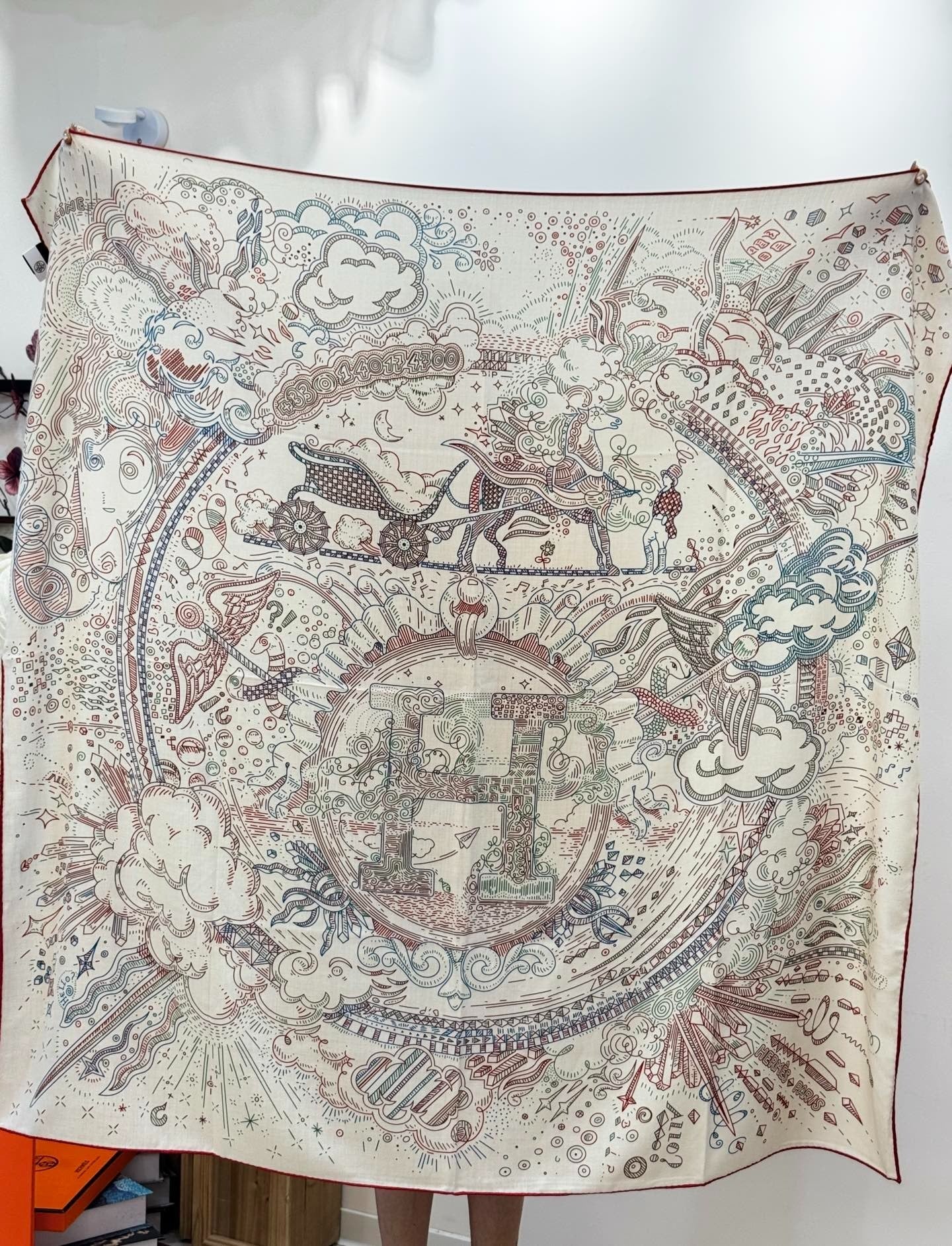 HERMES 25S SCARF 135 IN SILK 854787