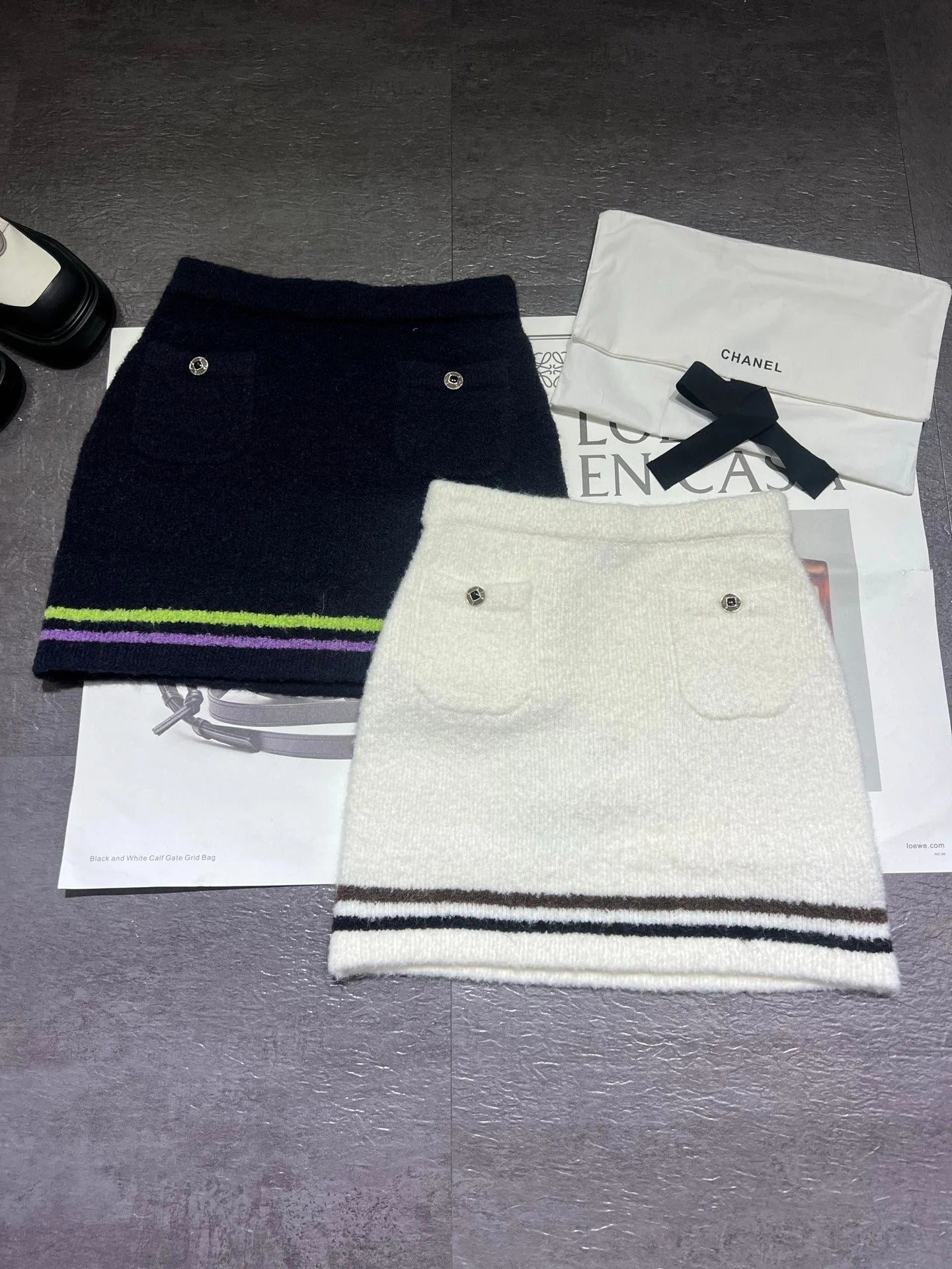 CHANEL 25S SKI COLLECTION SKIRT
