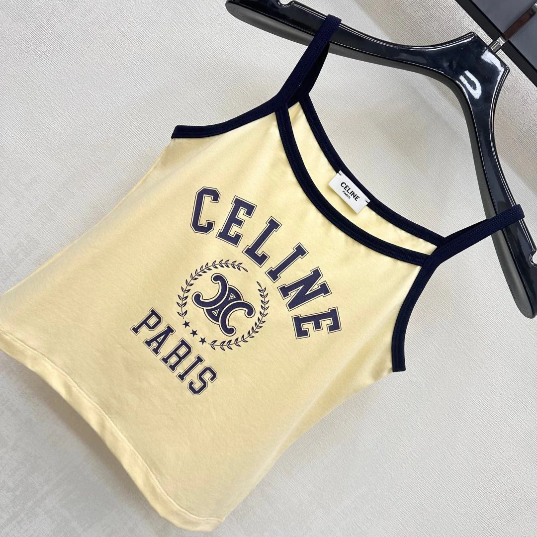 CELINE SPAGHETTI STRAP TOP
