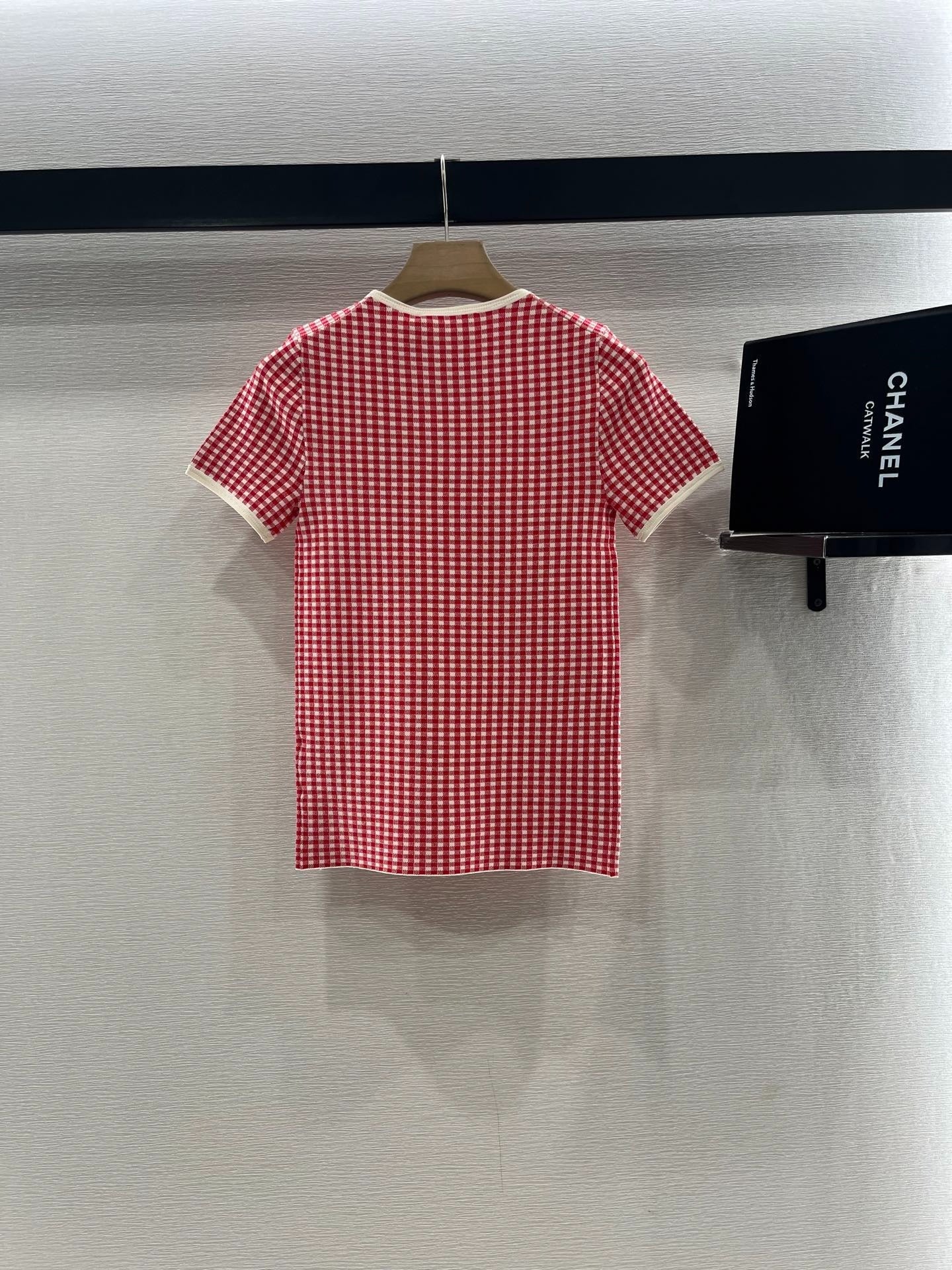 MIUMIU CHECKERED T SHIRT 274653