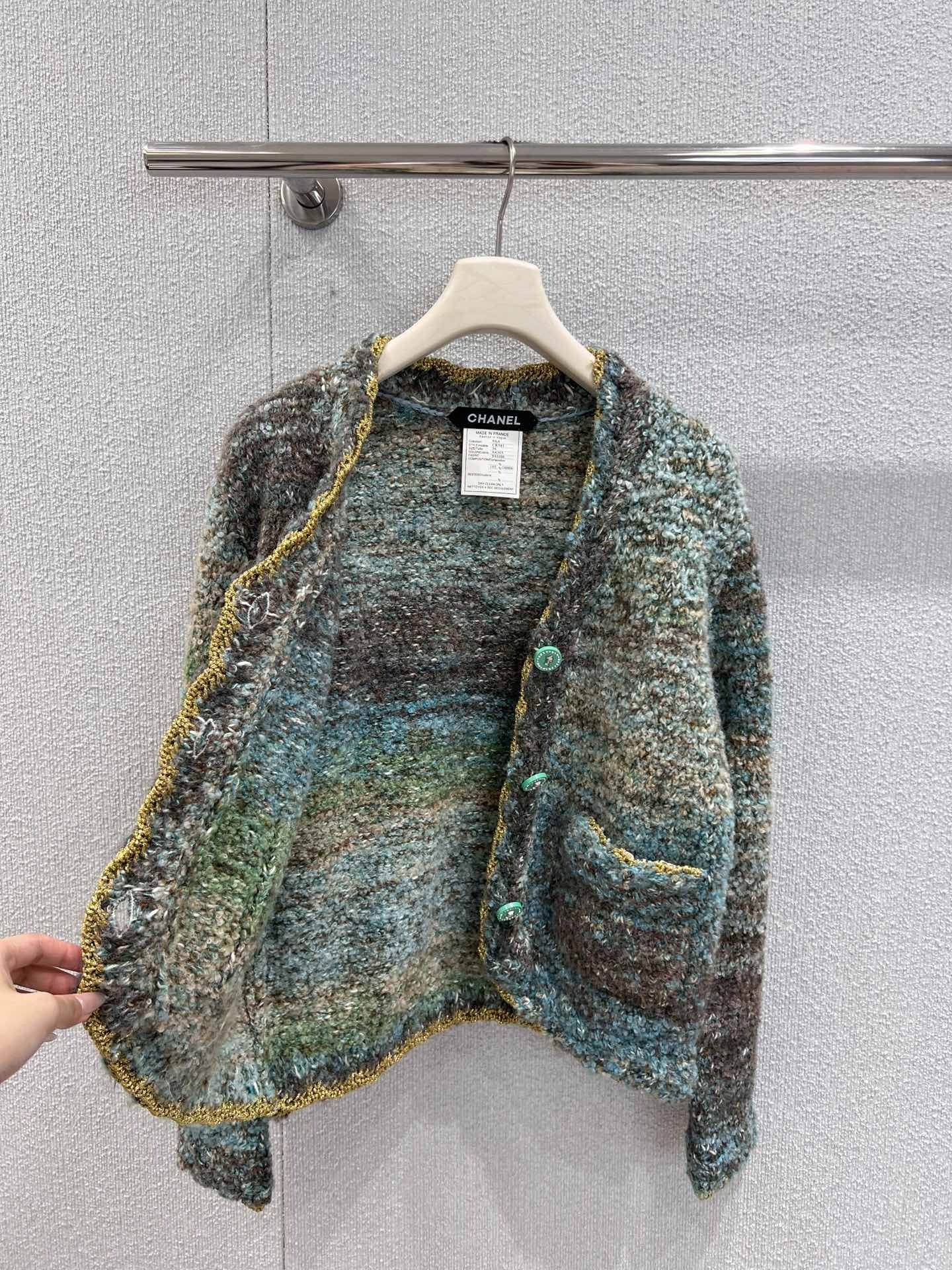 CHANEL 25S KNITTED WOOL COAT 233443
