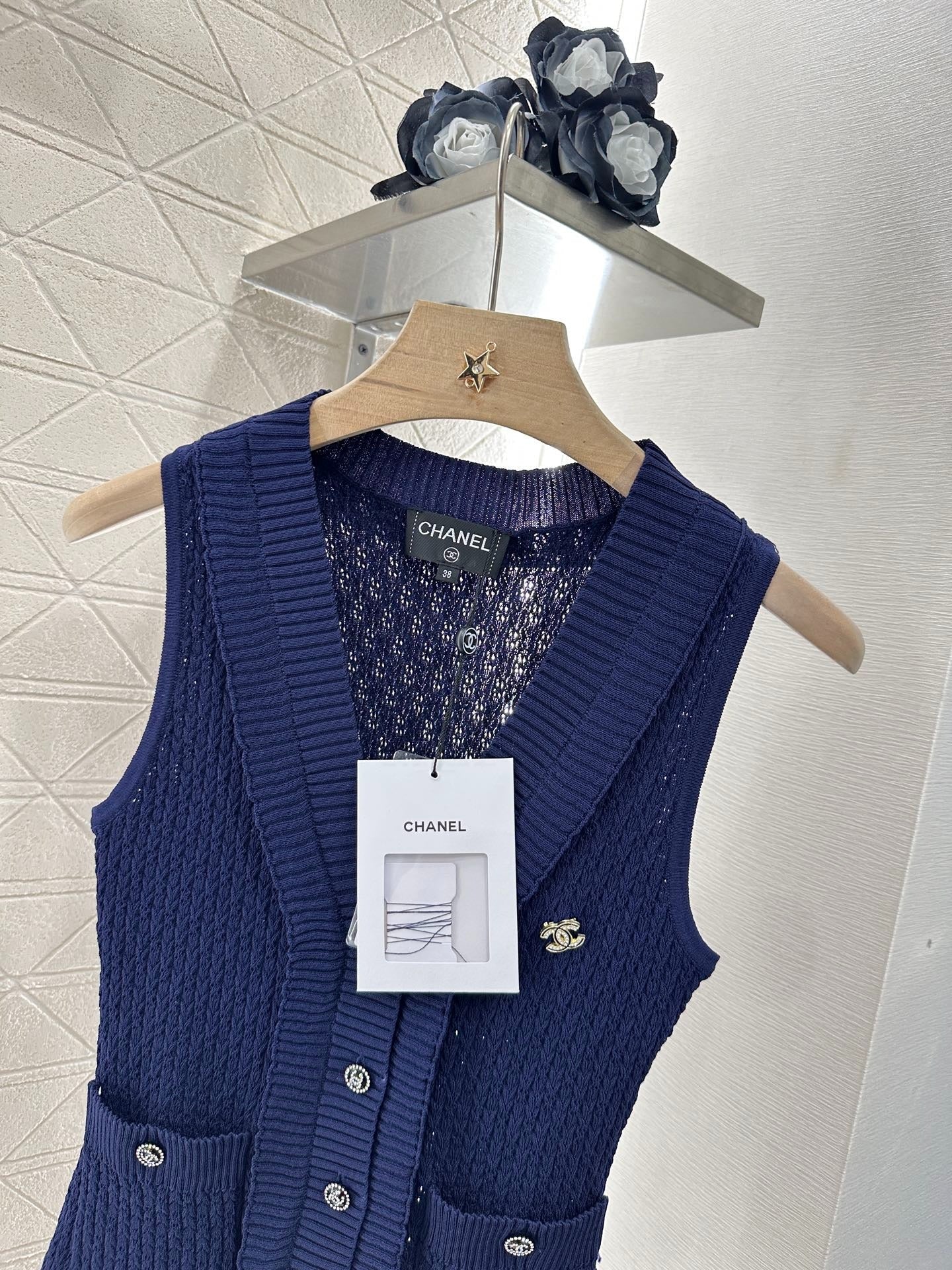 CHANEL 25S ACCORDION-KNIT BLAZER 265525