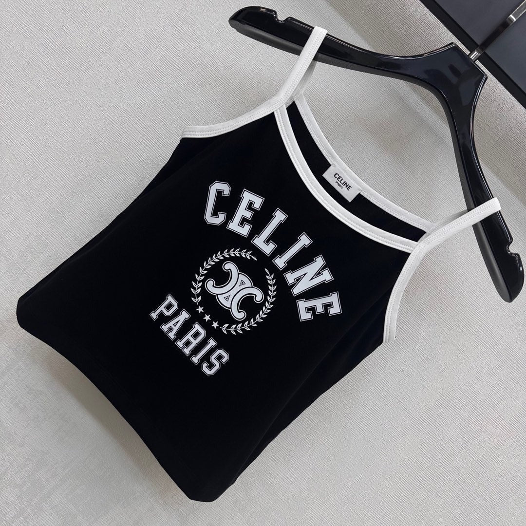CELINE SPAGHETTI STRAP TOP
