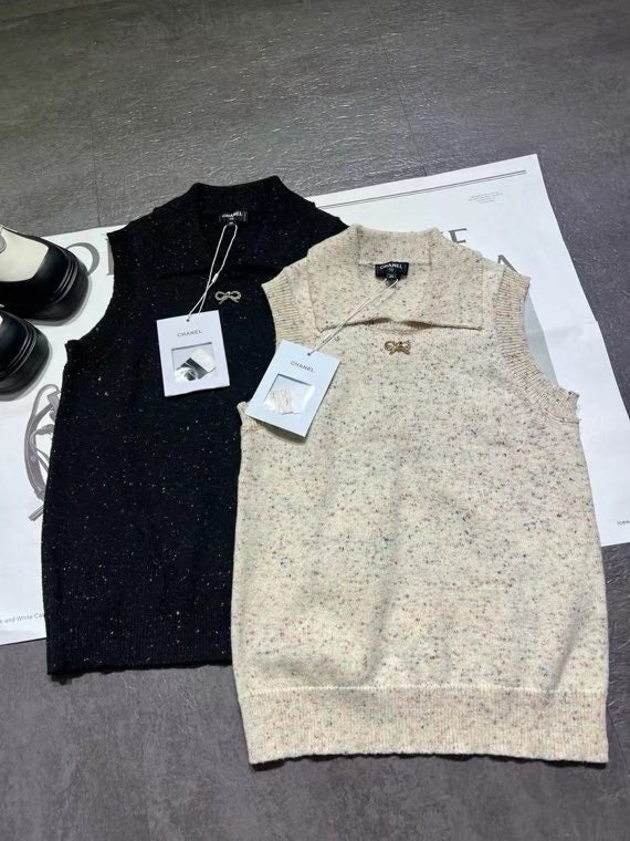 CHANEL 25S SLEEVELESS KNIT VEST