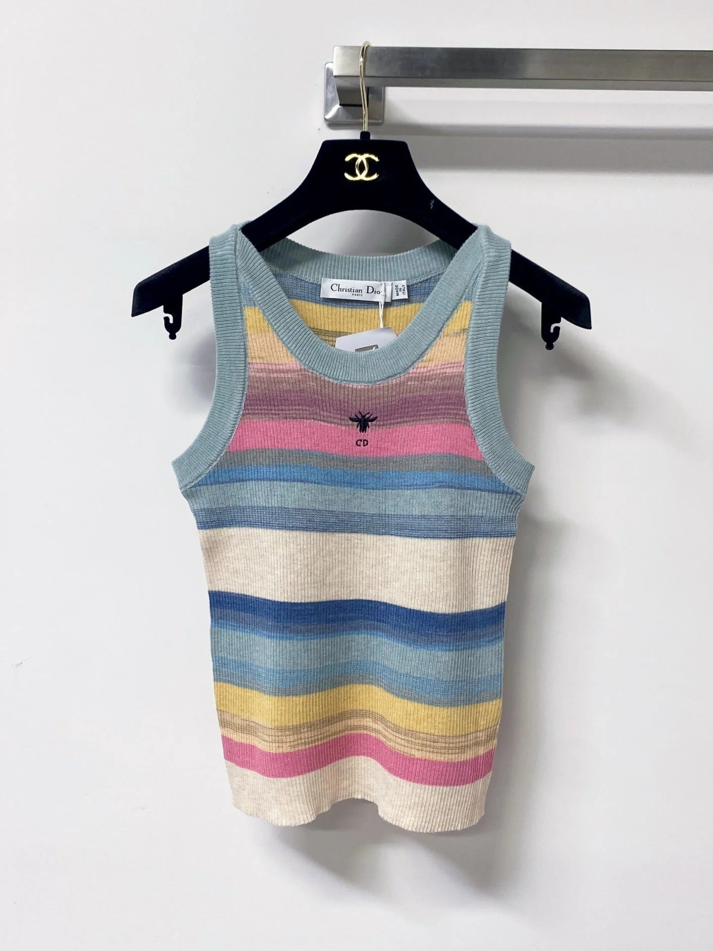 Dior 2026 Multicolor Vest Wool Cotton 529388