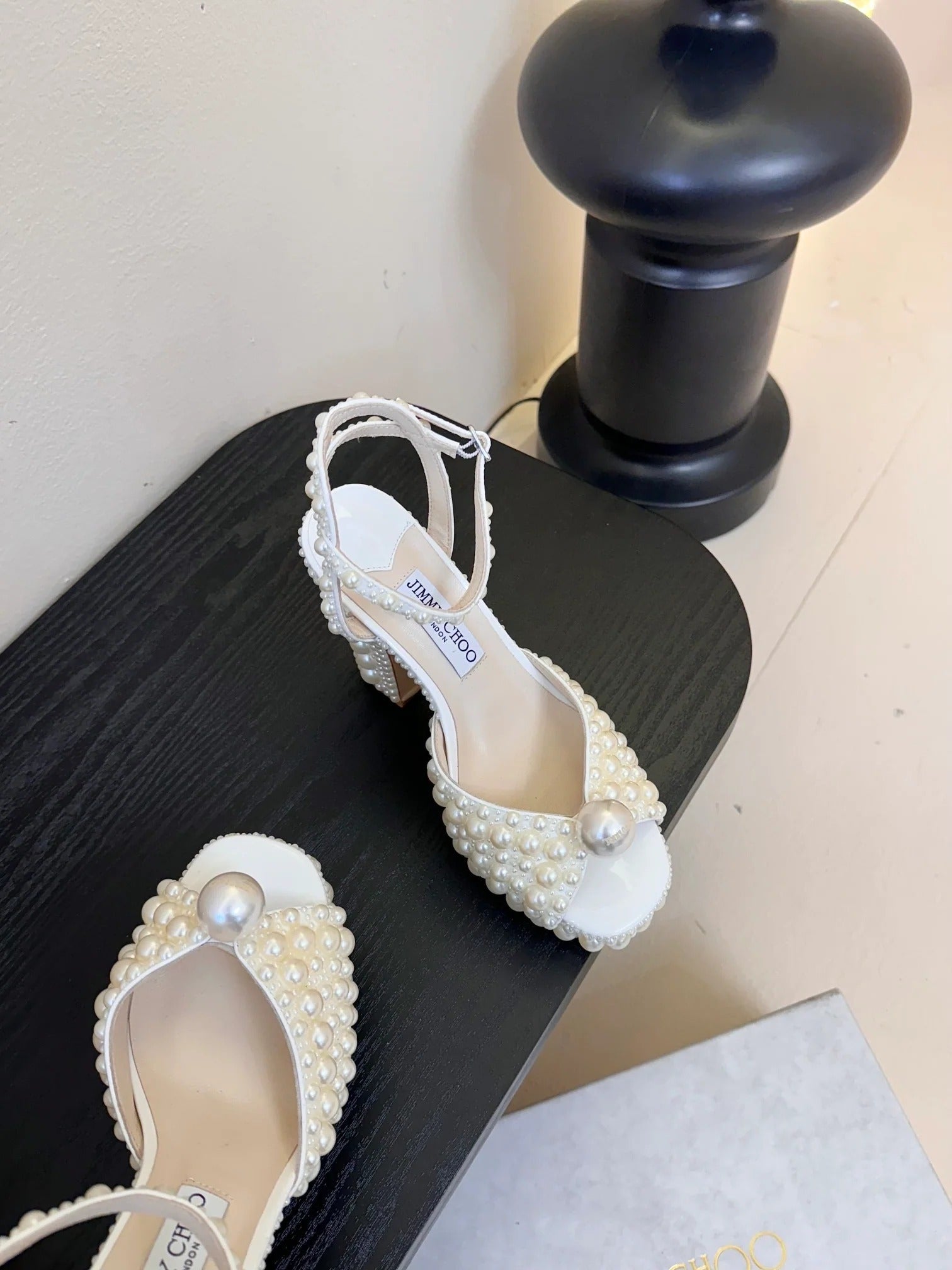 Jimmy Choo 2026 Sacaria 120mm Platform Sandal Pearl Shine White Cowhide