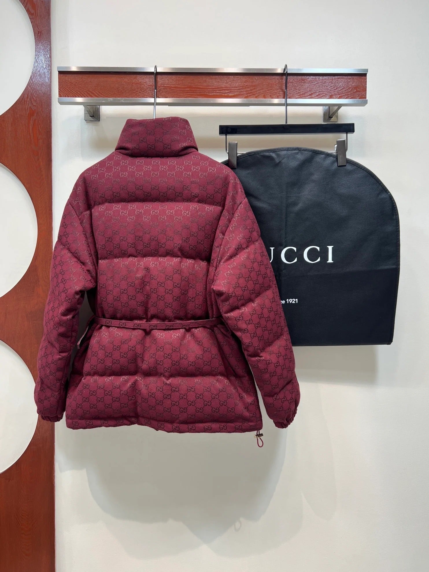 Gucci 2026 Puffer Jacket Red Down Cotton 309592