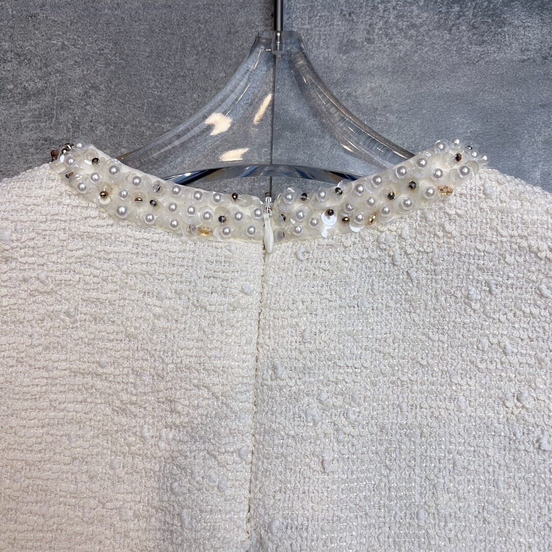 CHANEL 25S EMBELLISHED SHIFT DRESS 396