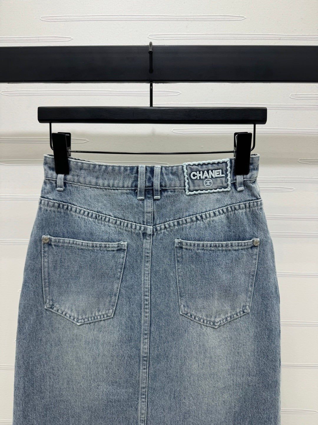 CHANEL LONG DENIM SKIRT