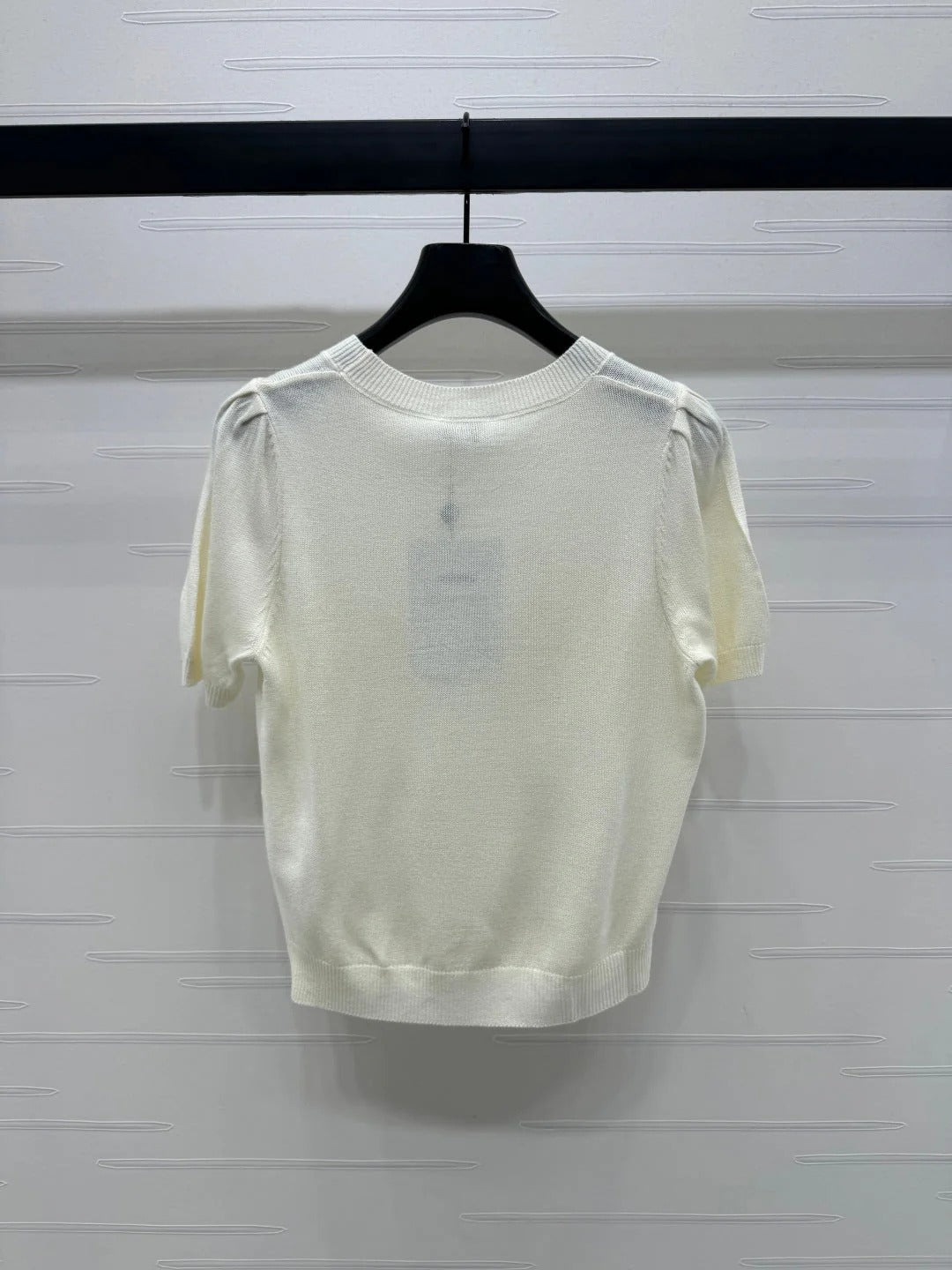 CHANEL SHORT-SLEEVE CREW NECK SWEATER 269419