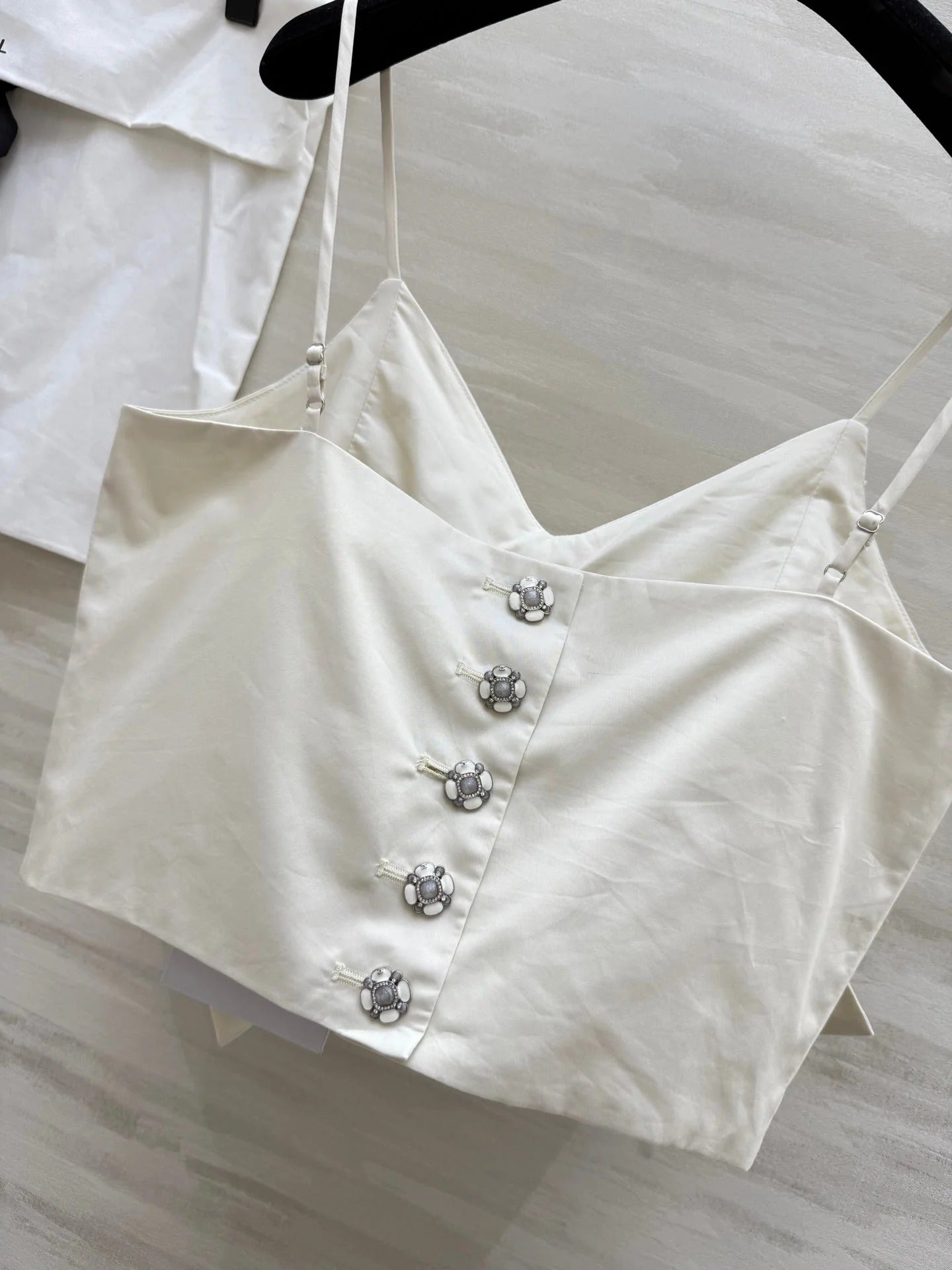 CHANEL 25S SPAGHETTI STRAP TOP STYLE 243