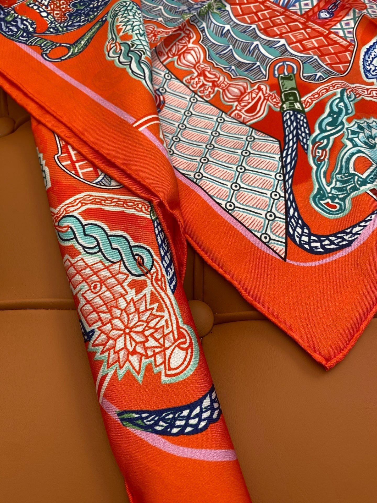 HERMES 25S SCARF 90 IN SILK 703684