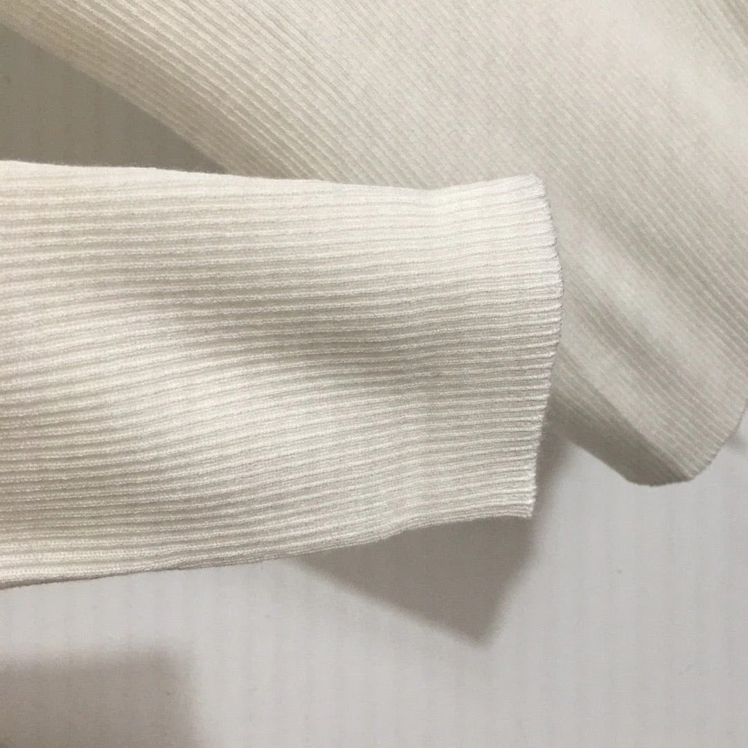 MIUMIU FITTED RIBBED KNIT TOP STYLE 285