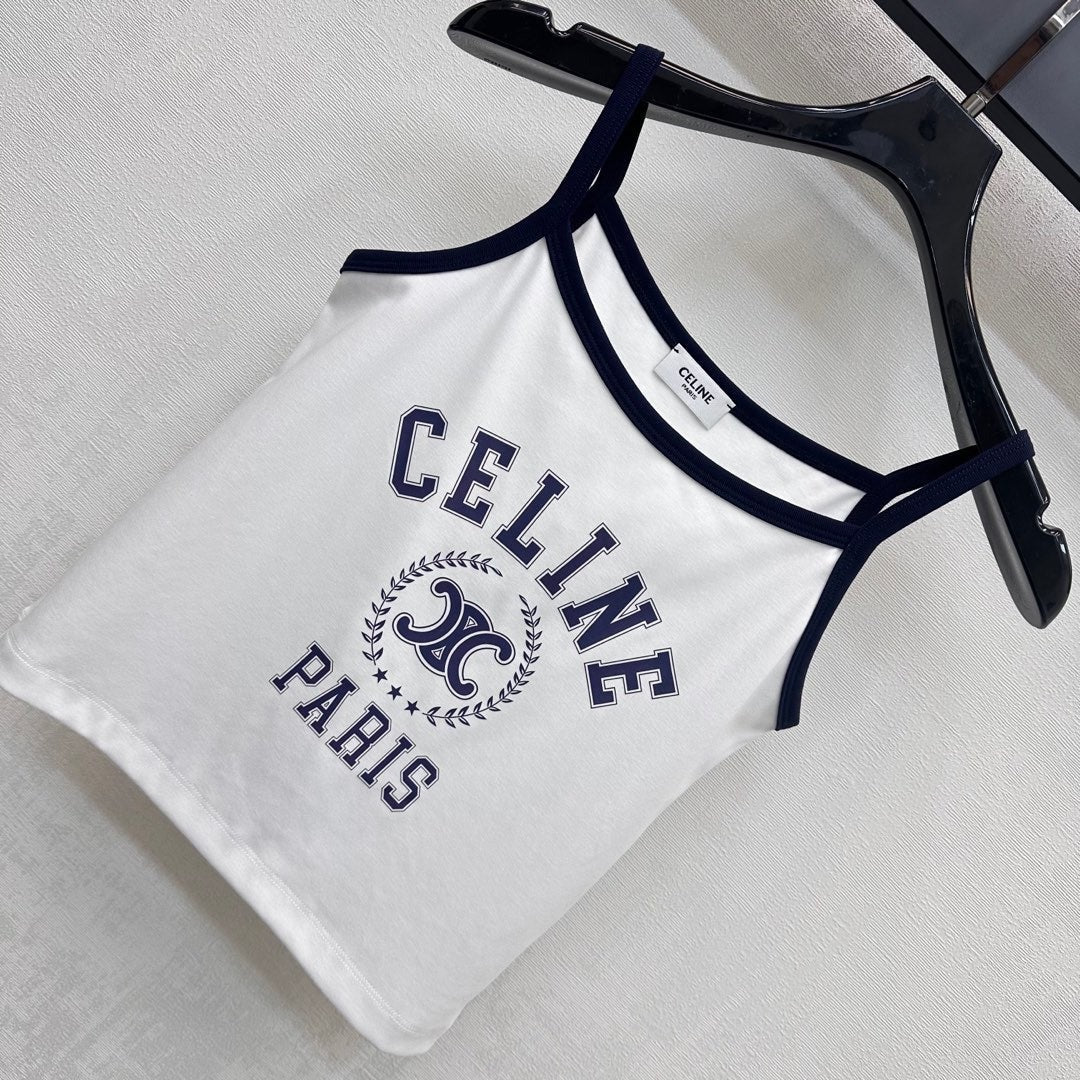 CELINE SPAGHETTI STRAP TOP