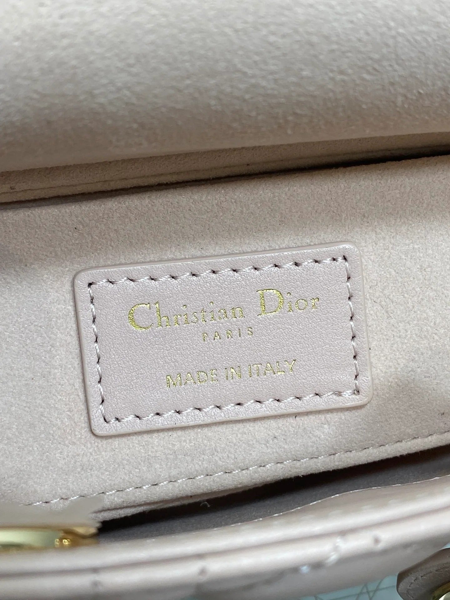 Dior 2026 Micro Lady D-Joy Bag 19cm Powder Pink Cannage Lambskin