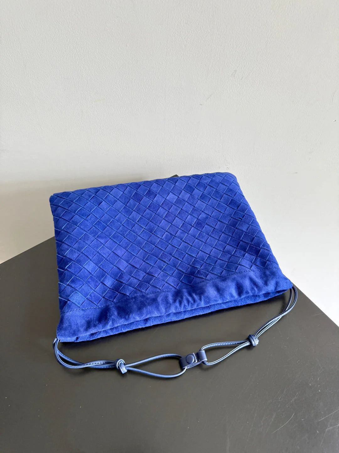 Bottega Veneta 2026 Dust Bag 32cm Blue Suede 137068