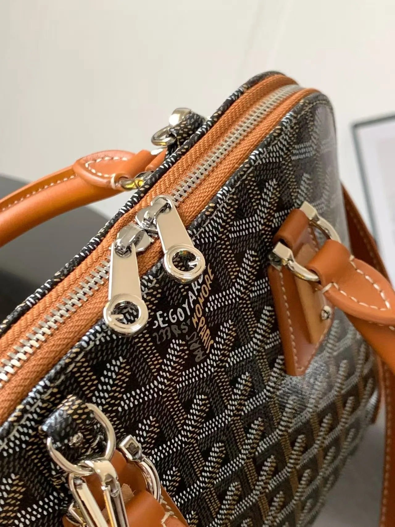 Goyard 2026 Morvan Document Bag 39cm Goyardine Canvas