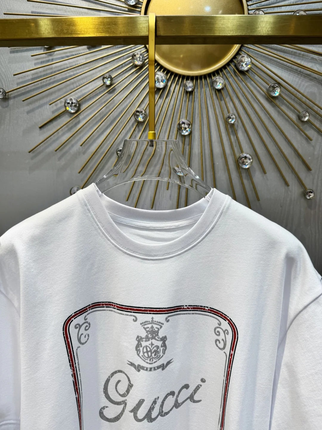 Gucci 2026 Short-sleeved Printed T-shirt White Cotton