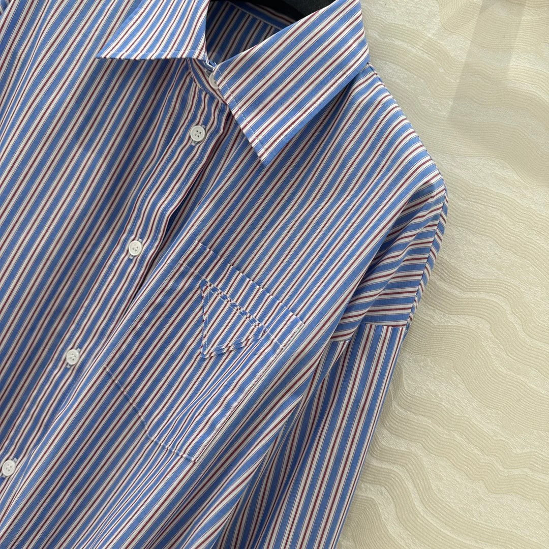 PRADA PREMIUM SHIRT DRESS WITH HIP-HUGGING DESIGN 276305