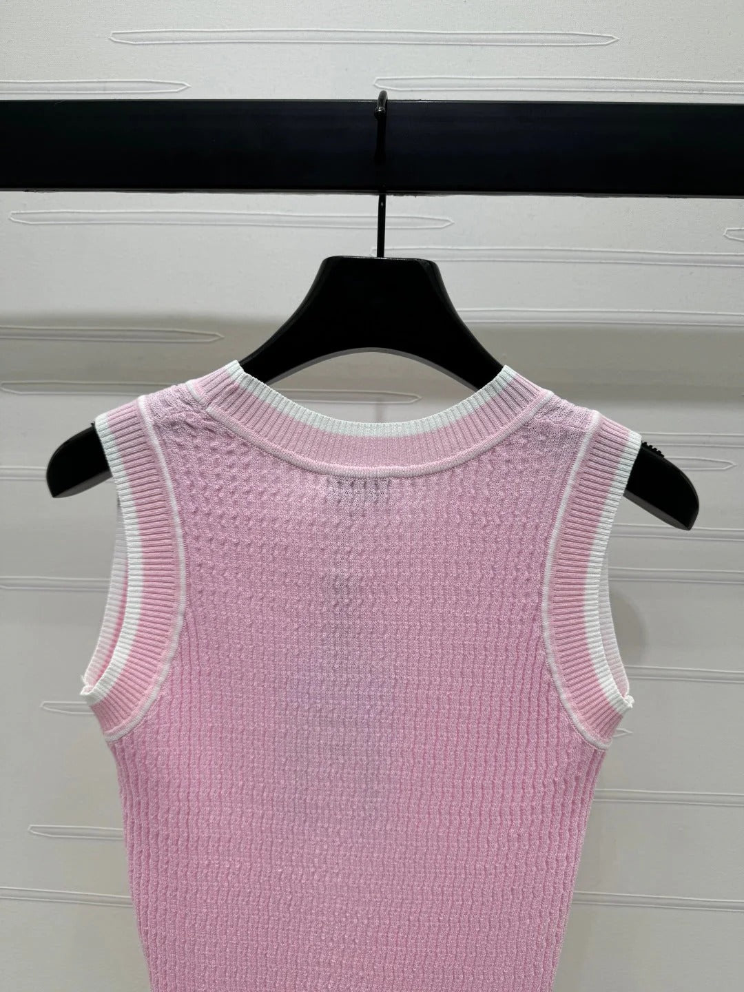 CHANEL 25S ROUND NECK KNIT TANK TOP 264253