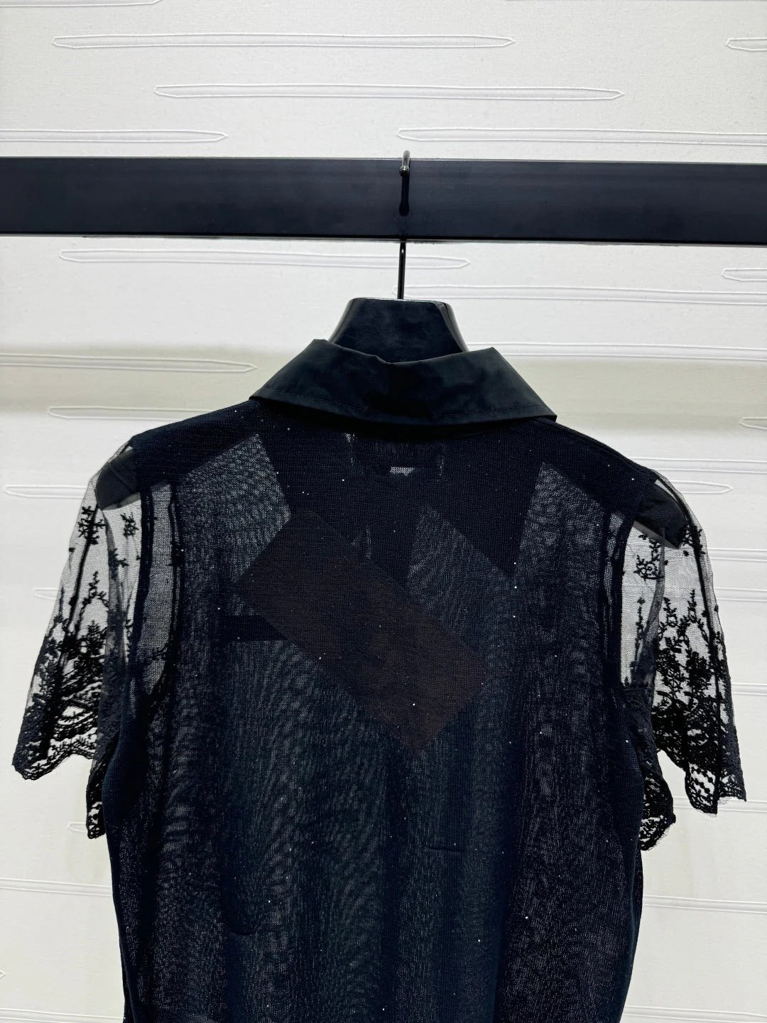 MIU 25S SEE THROUGH COLLAR SHIRT 264112