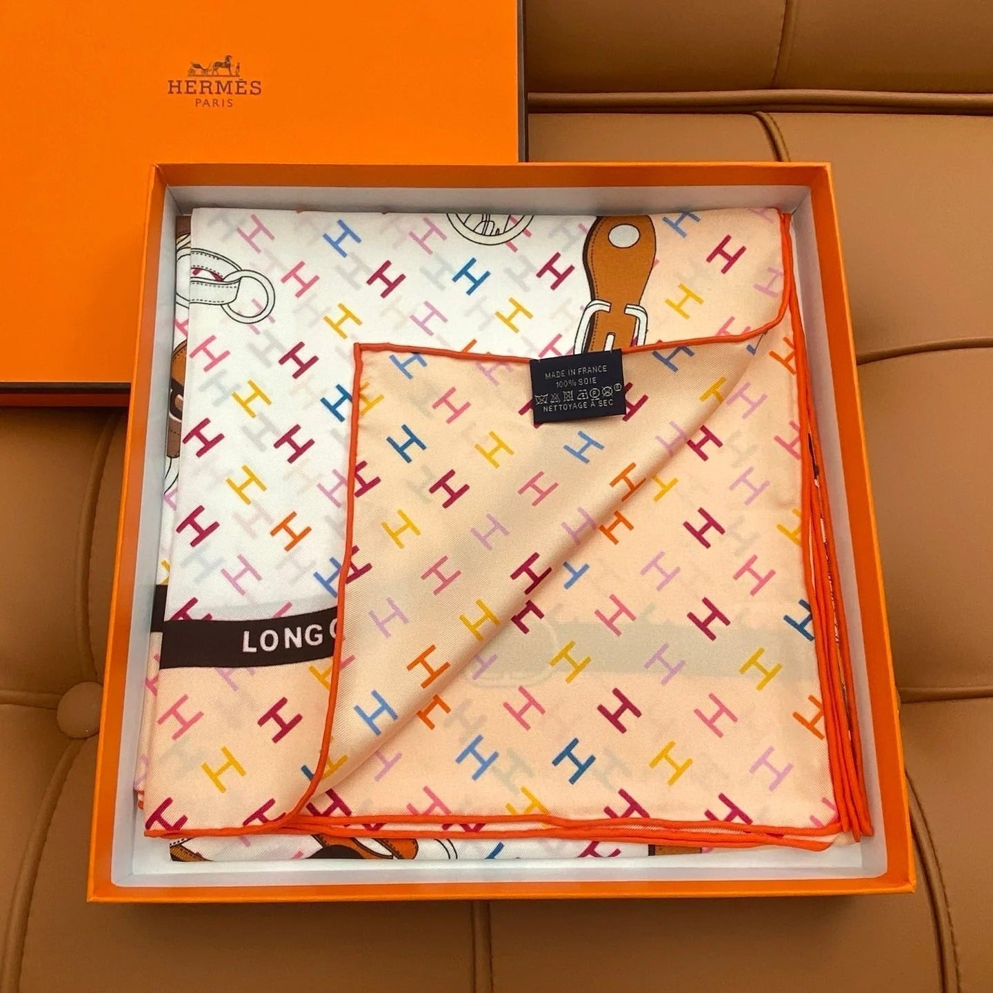 HERMES 25S SCARF 90 IN SILK 703679