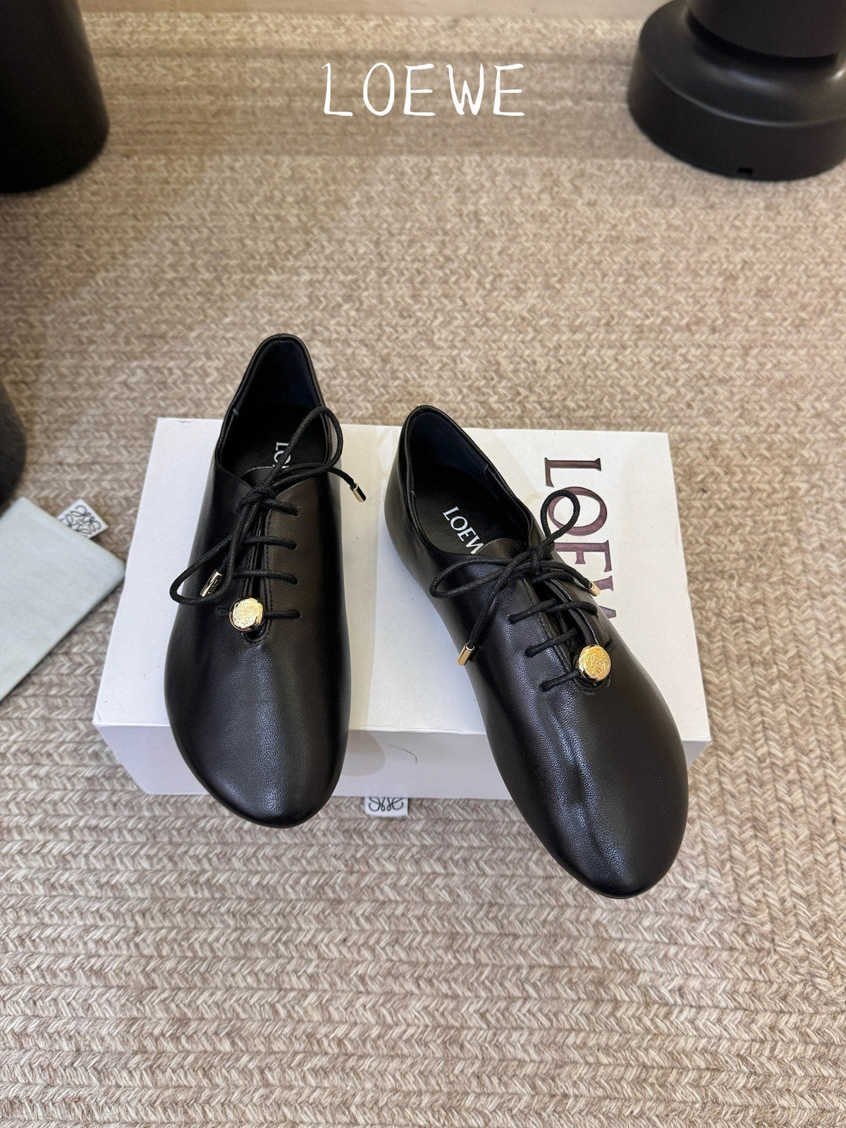 Loewe 2026 Pebble Soft Lace-up Shoe Leather 166777