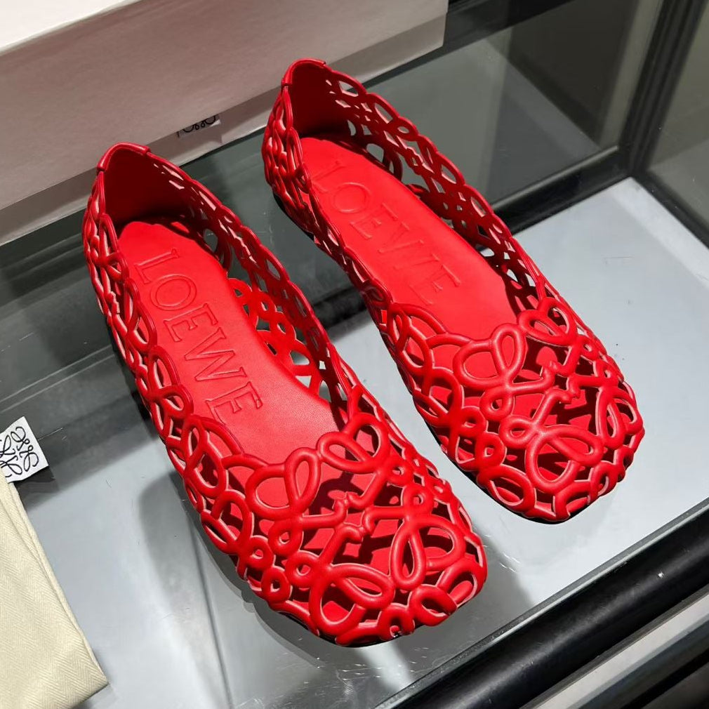 Loewe 2026 Petal Anagram Ballet Flat Lambskin 168351