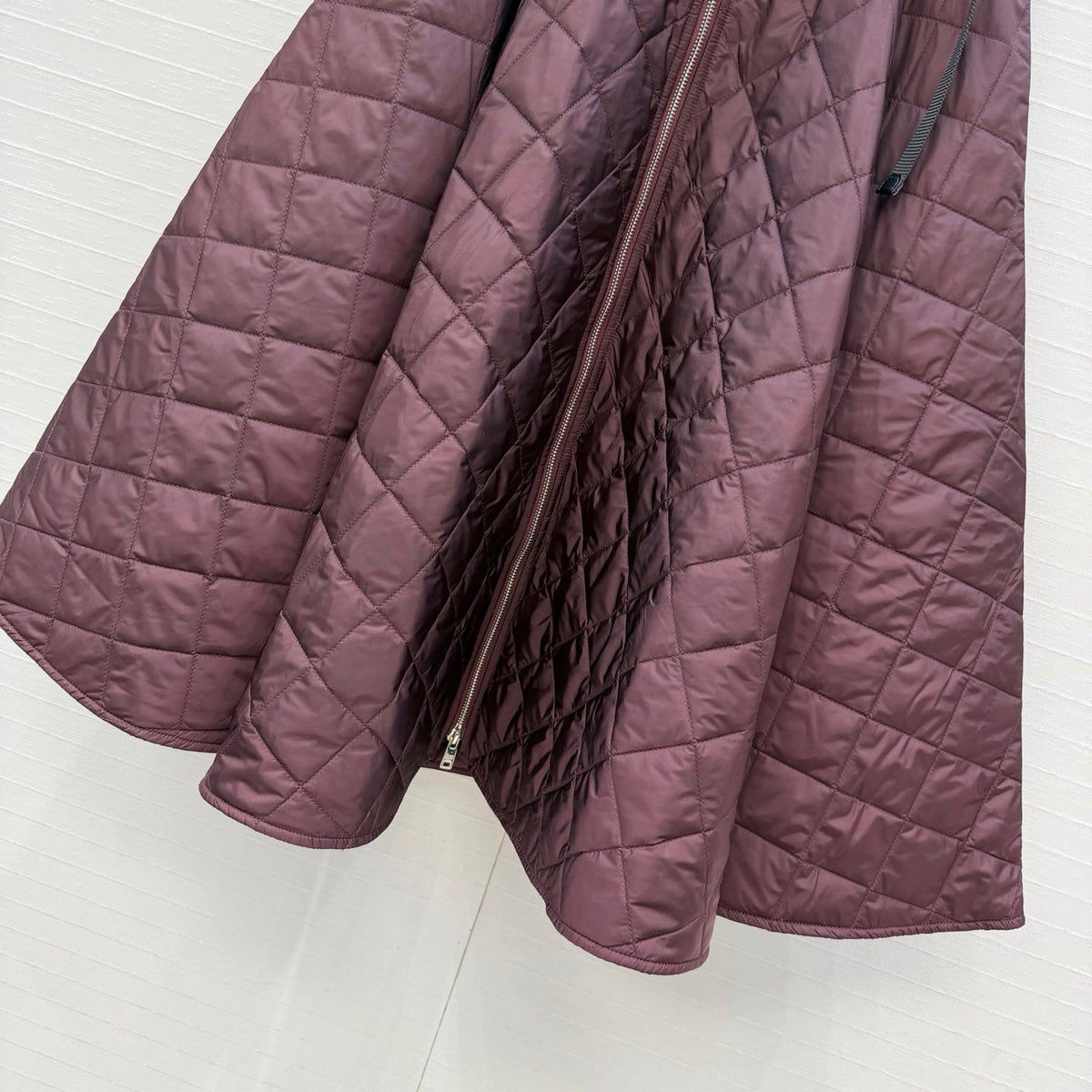 Prad Quilted A-Line Long Skirt Polyester 440522