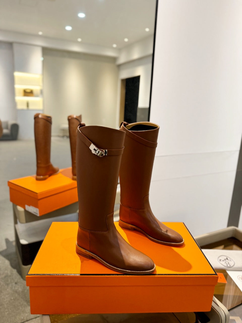 HM Stivali Jumping 20mm Brown Cowhide 961664