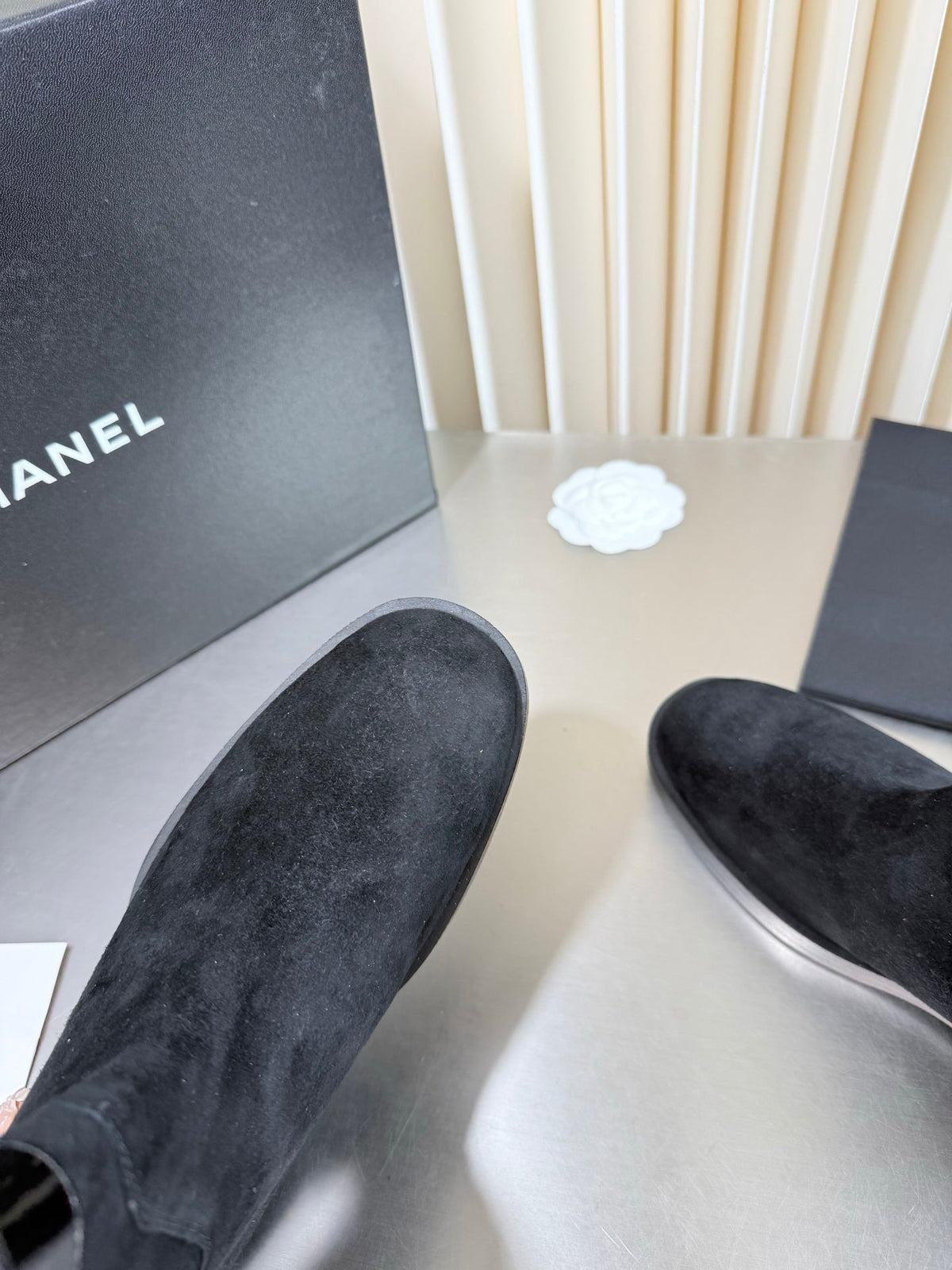 Chanel 2026 Ankle Boots Leather Suede 123437