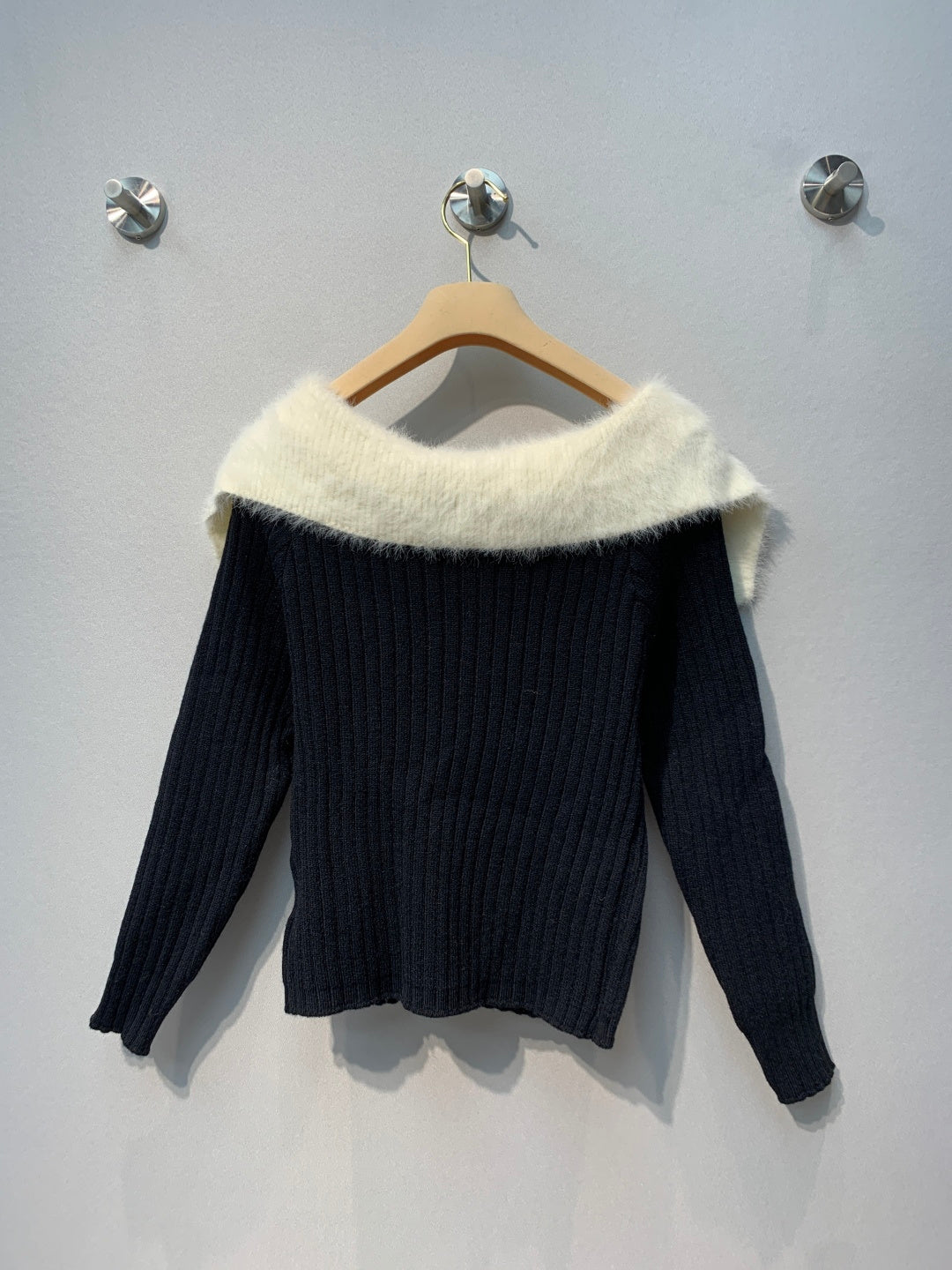 Miumiu 2026 Off The Shoulder Sweater Knit 421182