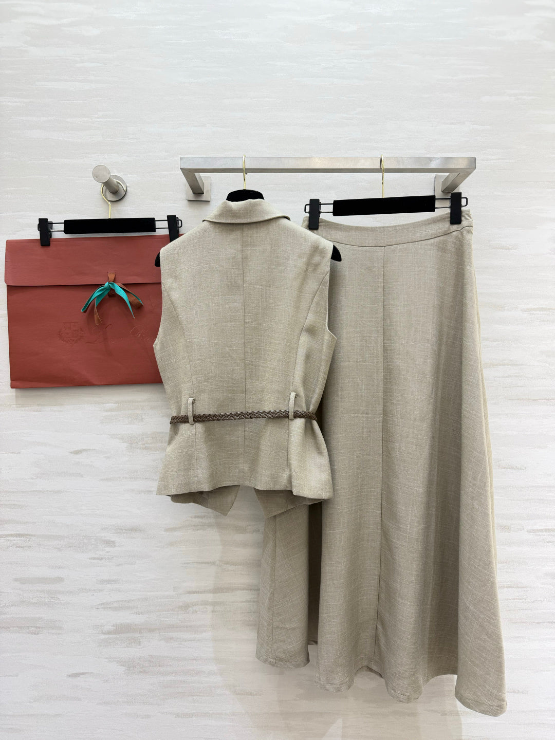 Loro Piana 26S Sleeveless Vest & Maxi Skirt Set 892