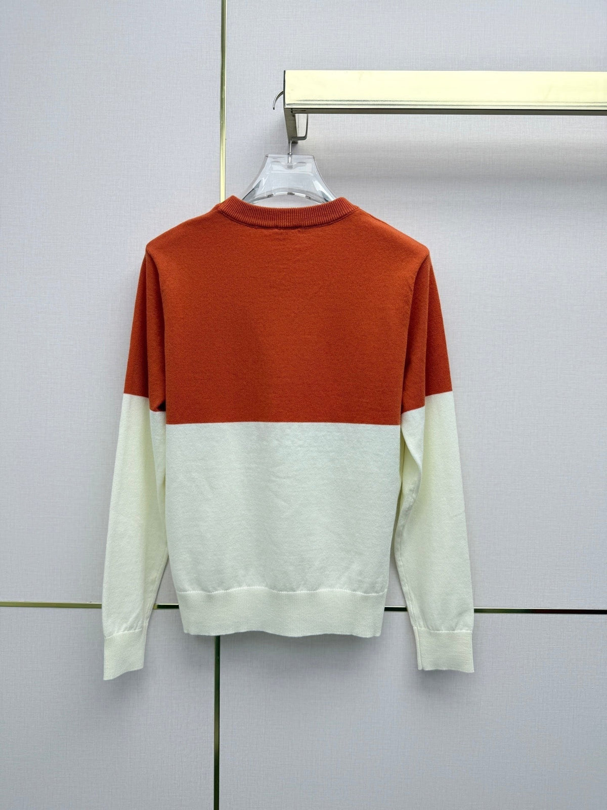 LW 26SS Colorblock Knit Sweater Embossed Anagram Logo Wool 437561